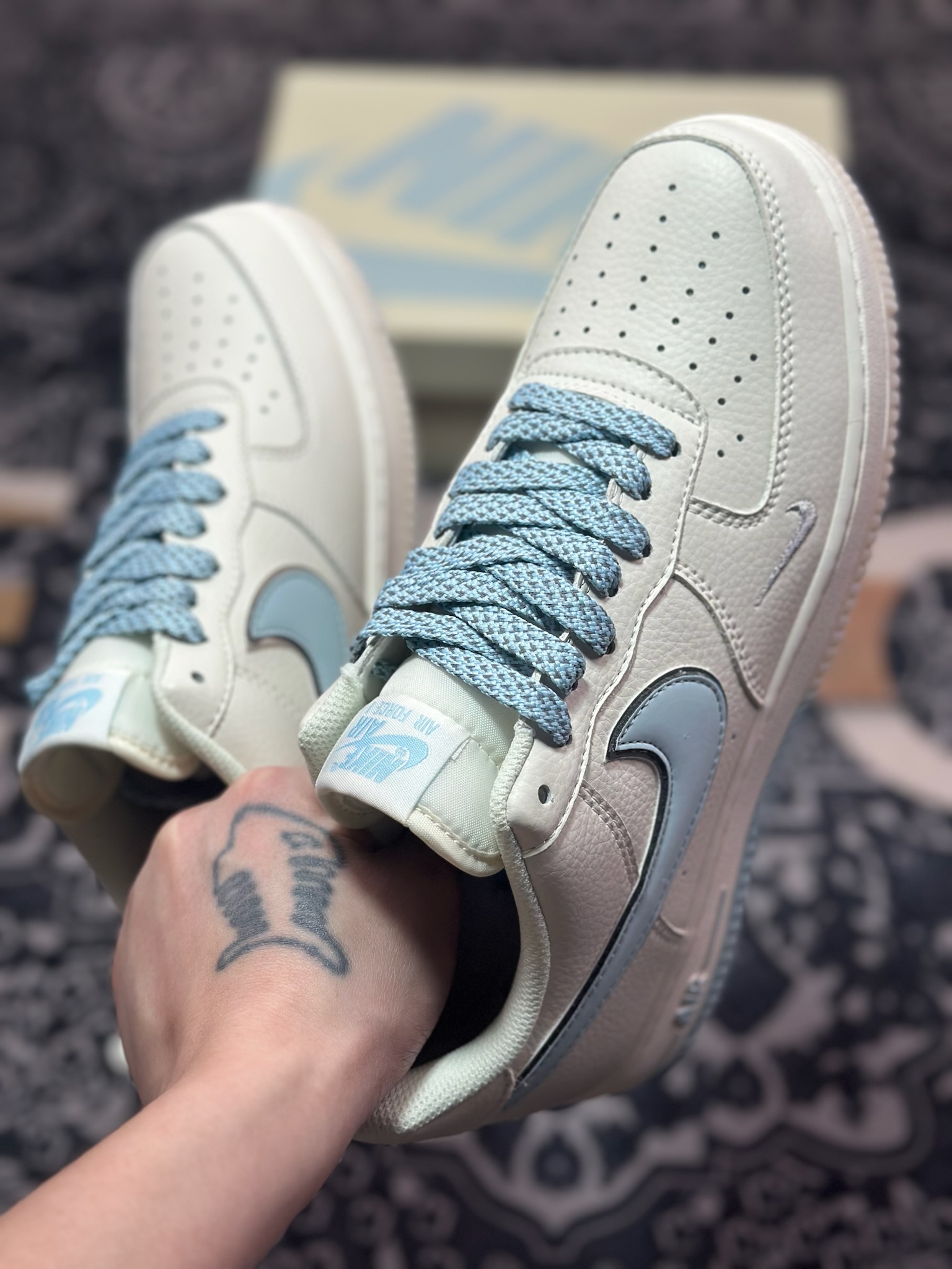 B0220  Air Force 1 '07 Low 蓝白双色   JJ0253-008