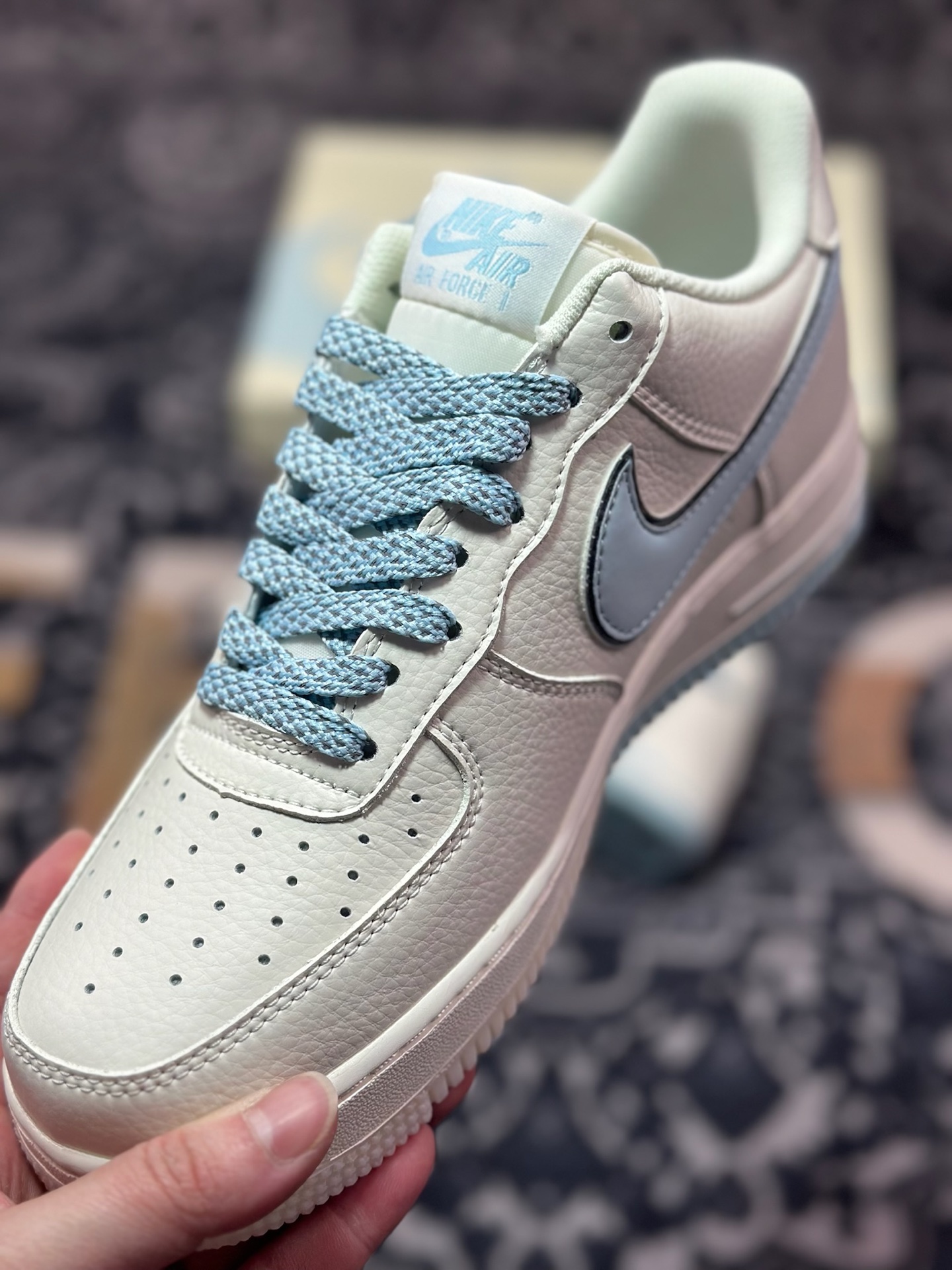 B0220  Air Force 1 '07 Low 蓝白双色   JJ0253-008