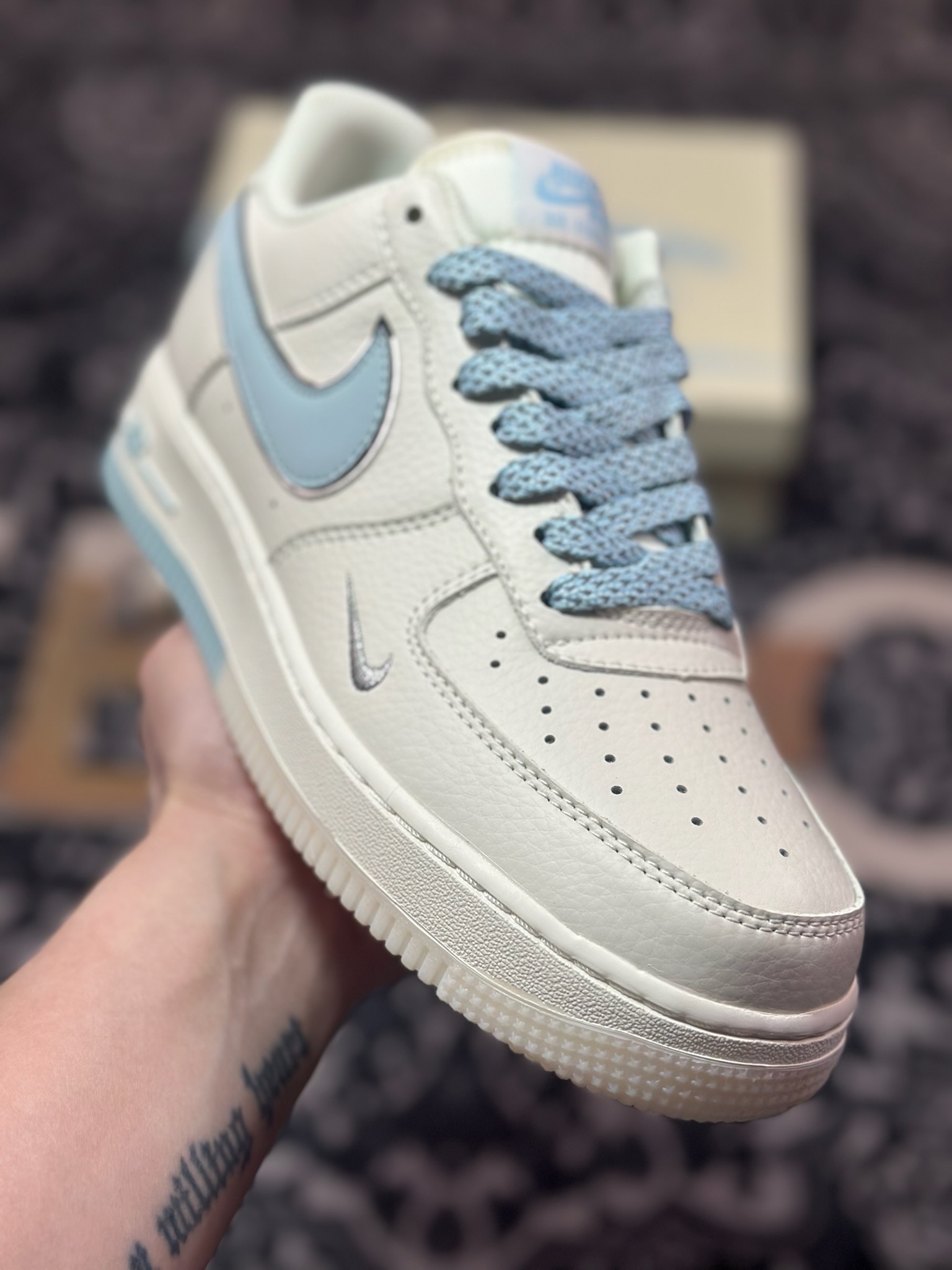 B0220  Air Force 1 '07 Low 蓝白双色   JJ0253-008