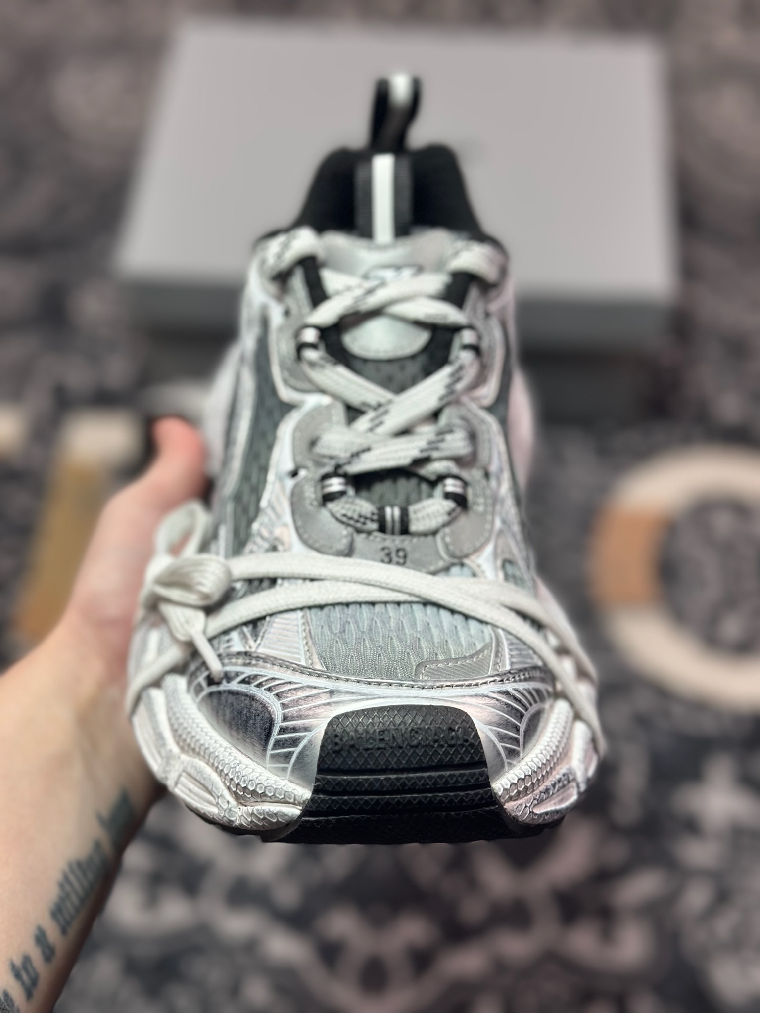 C2380   优选 原装级别#Balenciaga 巴黎世家 3XL 纯原大厂出品 复古老爹鞋 巴黎世家十代 官方全套配件鞋盒