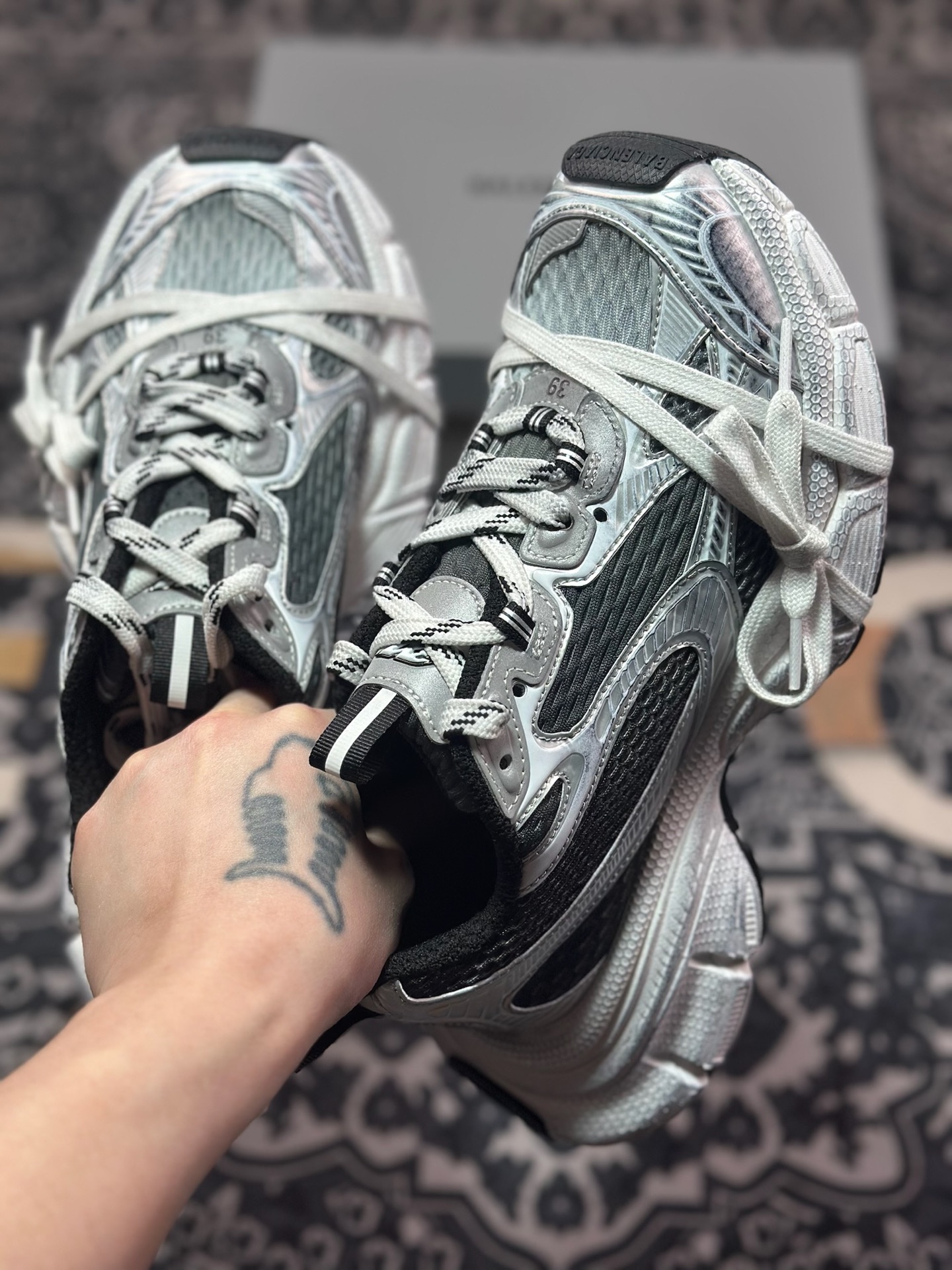 C2380   优选 原装级别#Balenciaga 巴黎世家 3XL 纯原大厂出品 复古老爹鞋 巴黎世家十代 官方全套配件鞋盒