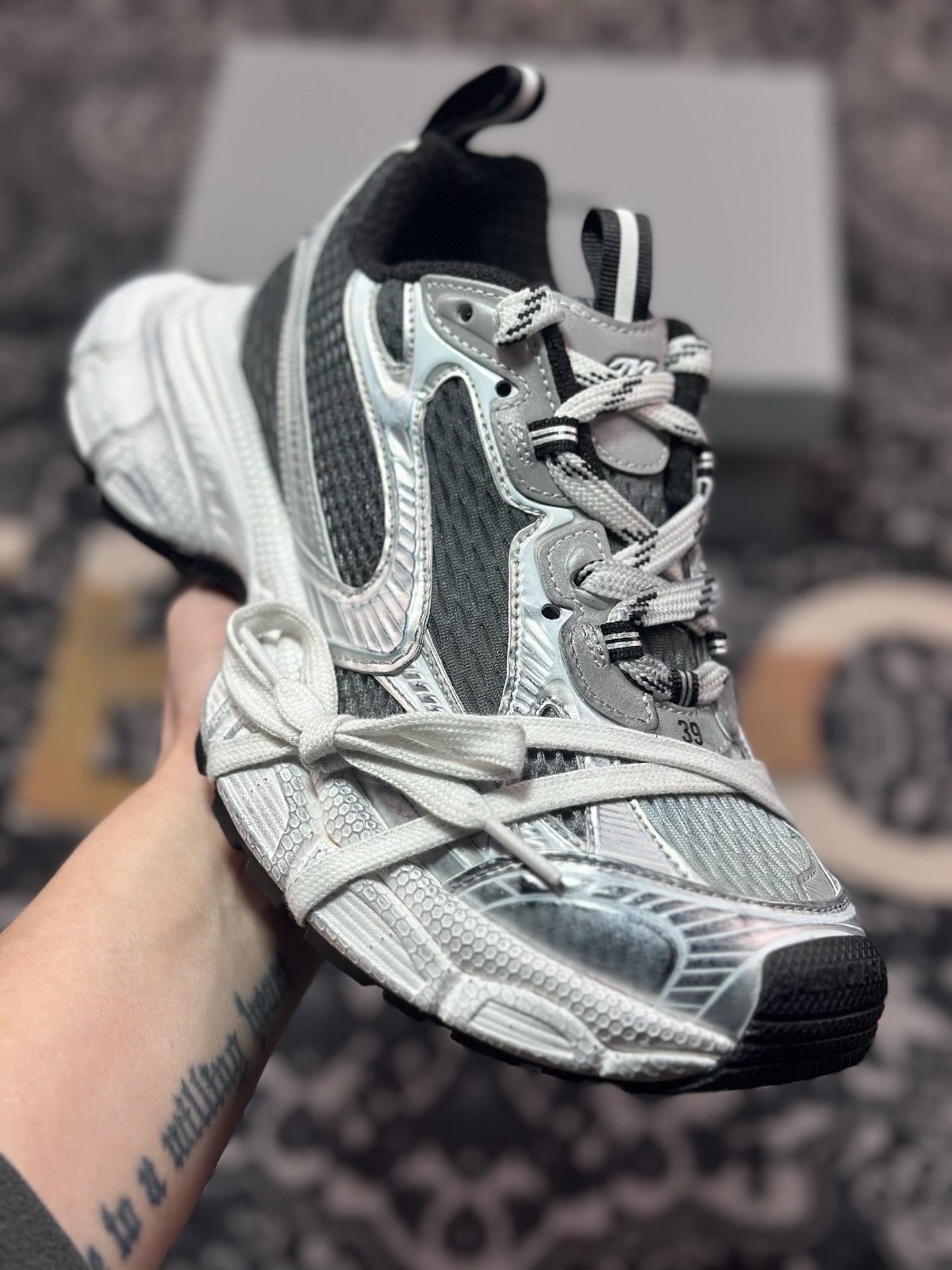 C2380   优选 原装级别#Balenciaga 巴黎世家 3XL 纯原大厂出品 复古老爹鞋 巴黎世家十代 官方全套配件鞋盒