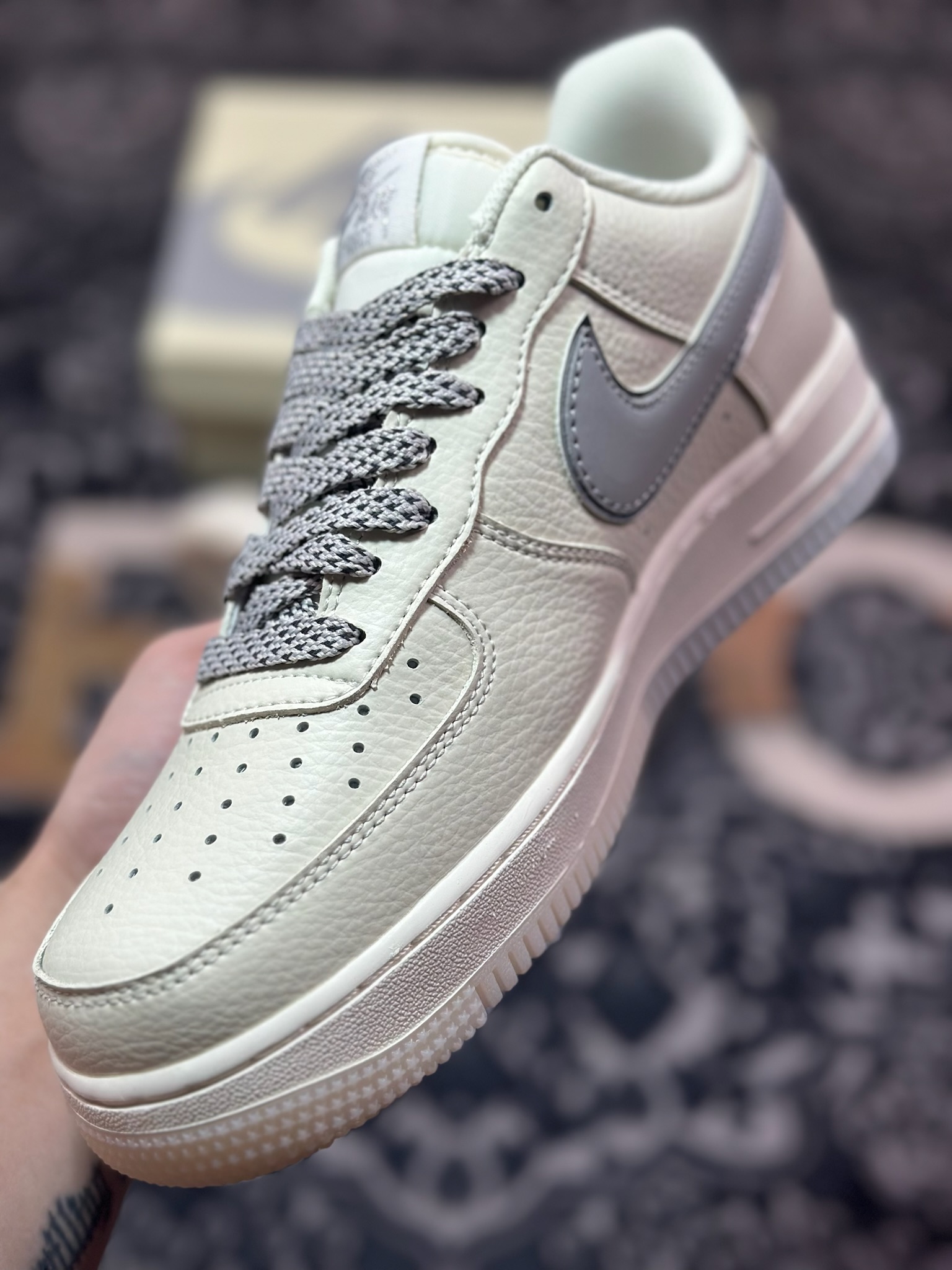 B0220  Air Force 1 '07 Low 灰白双色   JJ0253-005