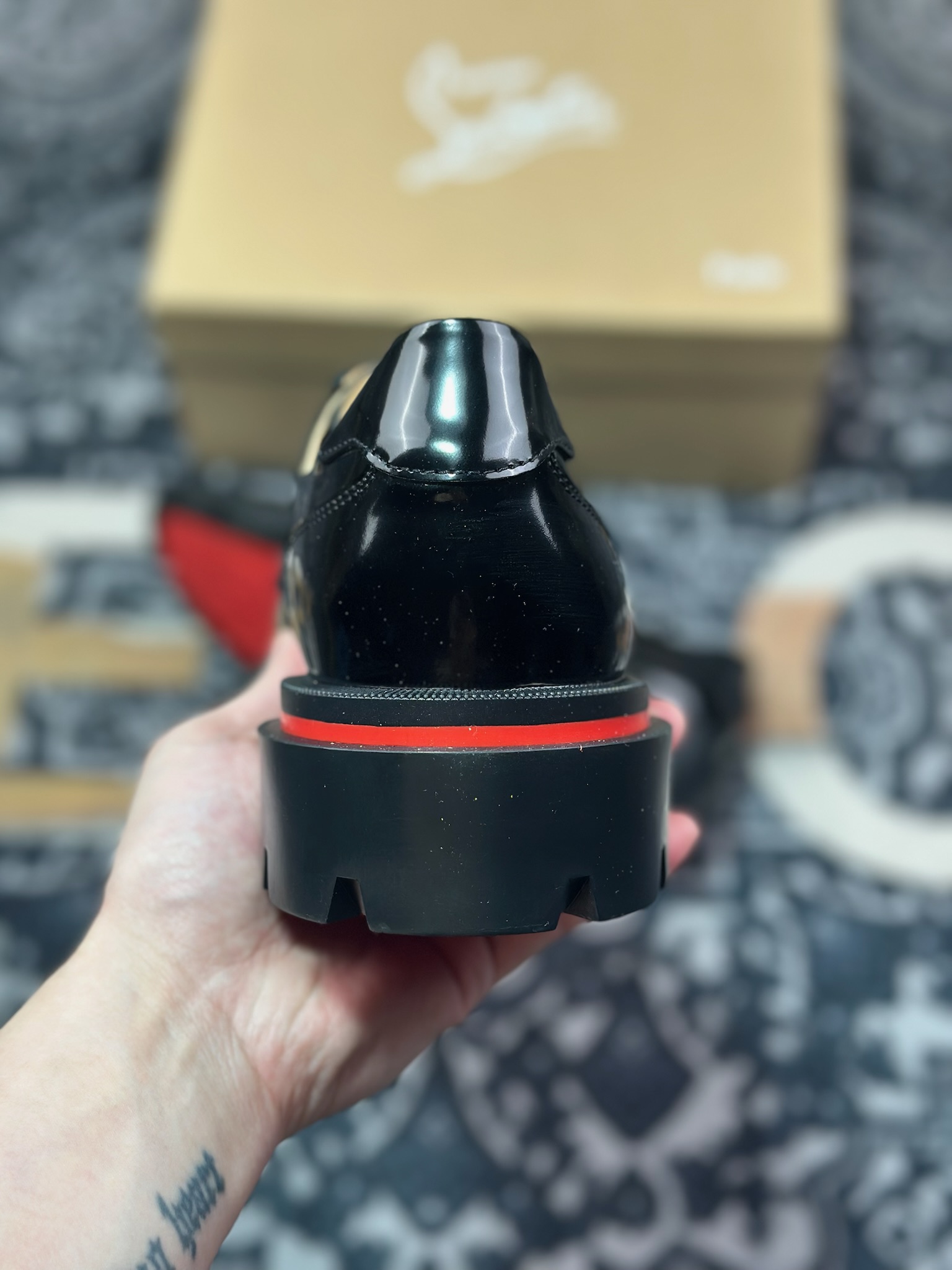 D2480    优选 原装级别# 代购级别2024专柜新品CL男鞋开边珠牛皮一脚蹬商务正装皮鞋