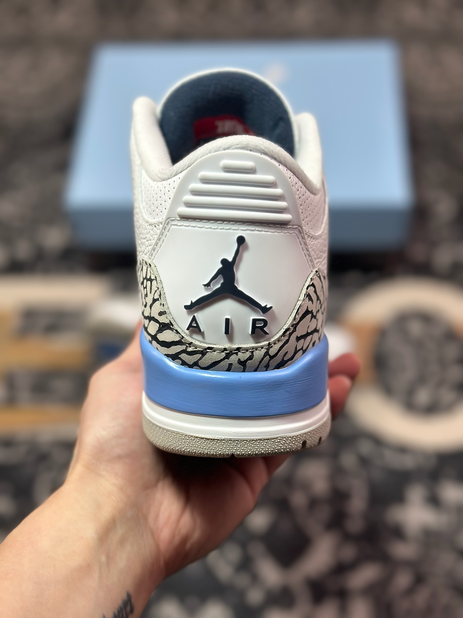 B6300  Air Jordan AJ3 Retro 北卡蓝   CT8532-104