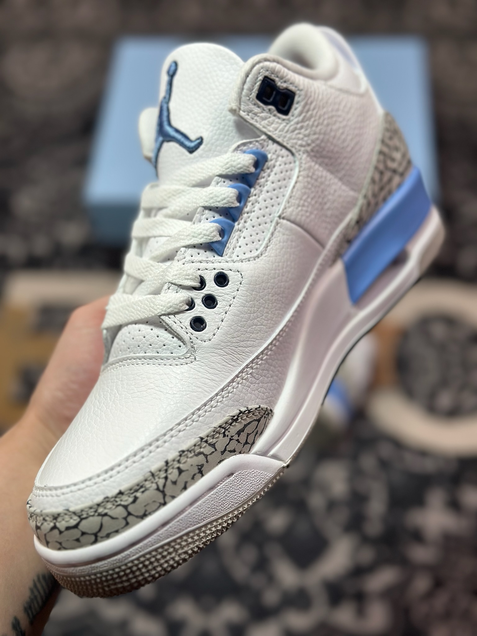 B6300  Air Jordan AJ3 Retro 北卡蓝   CT8532-104