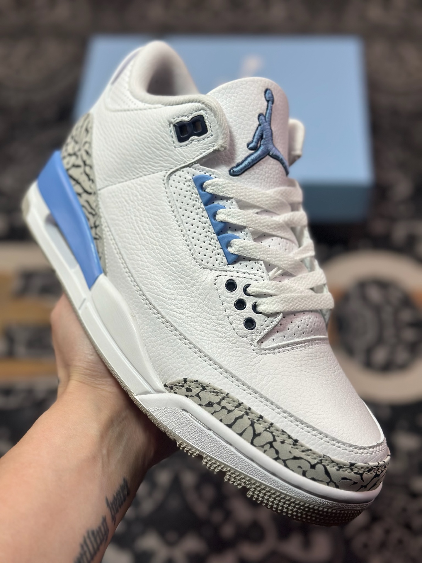 B6300  Air Jordan AJ3 Retro 北卡蓝   CT8532-104