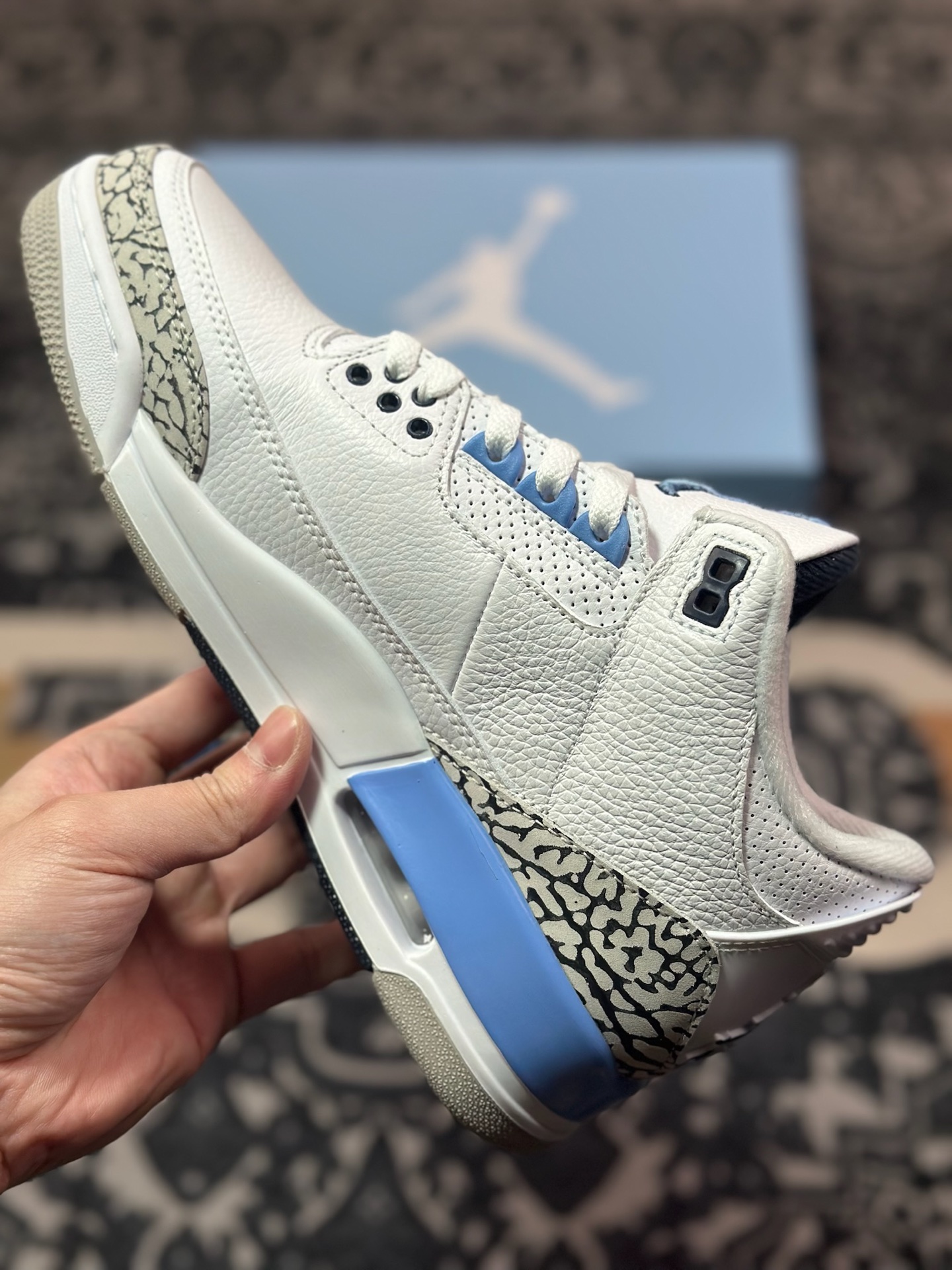 B6300  Air Jordan AJ3 Retro 北卡蓝   CT8532-104