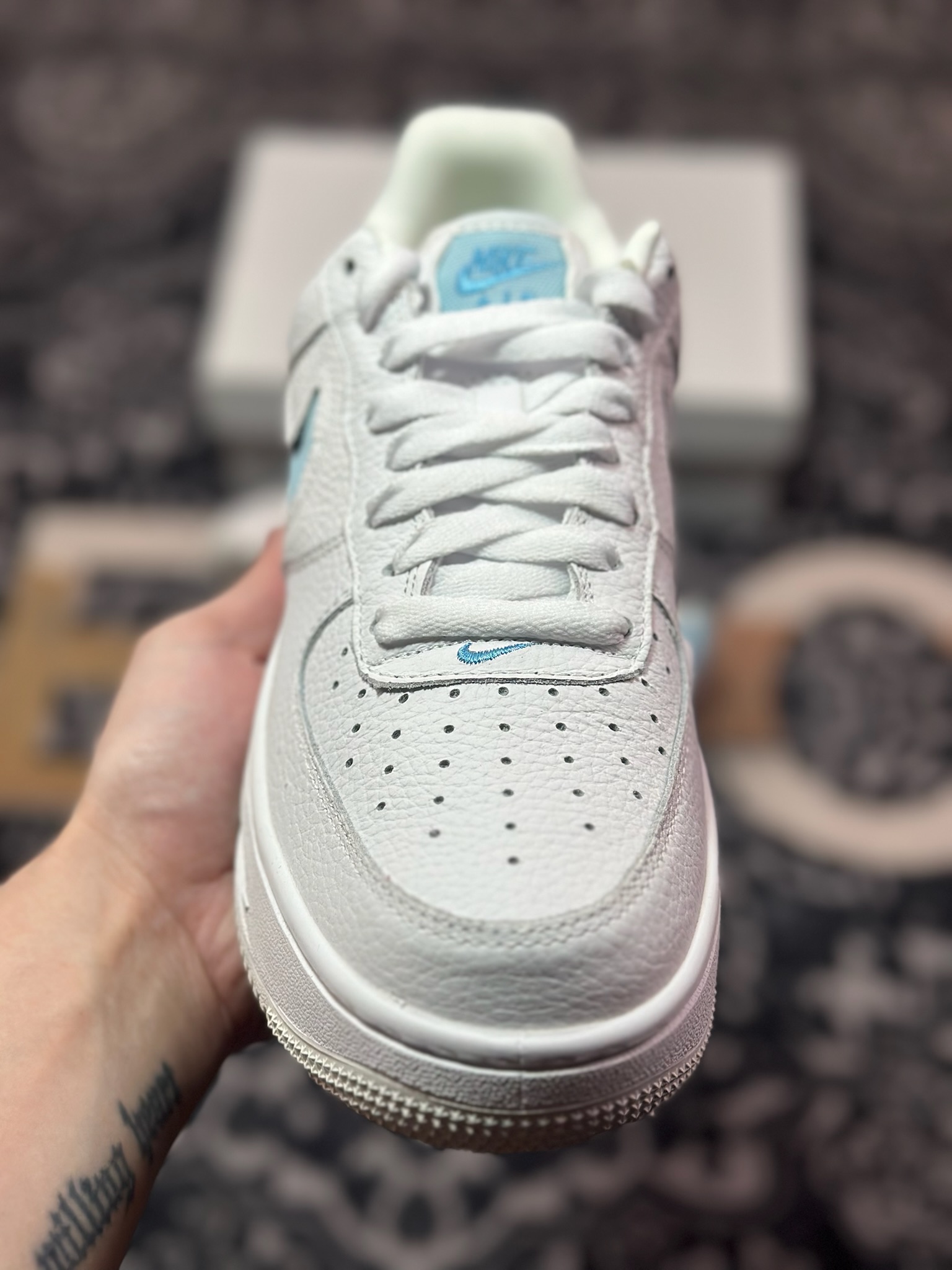 A6200  原装级别Nike Air Force 1 AF1 空军一号/低帮 白蓝 气垫款