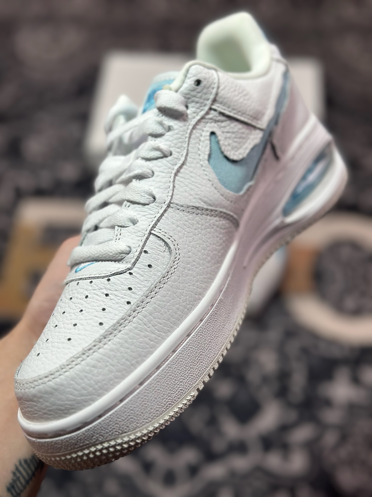 A6200  原装级别Nike Air Force 1 AF1 空军一号/低帮 白蓝 气垫款