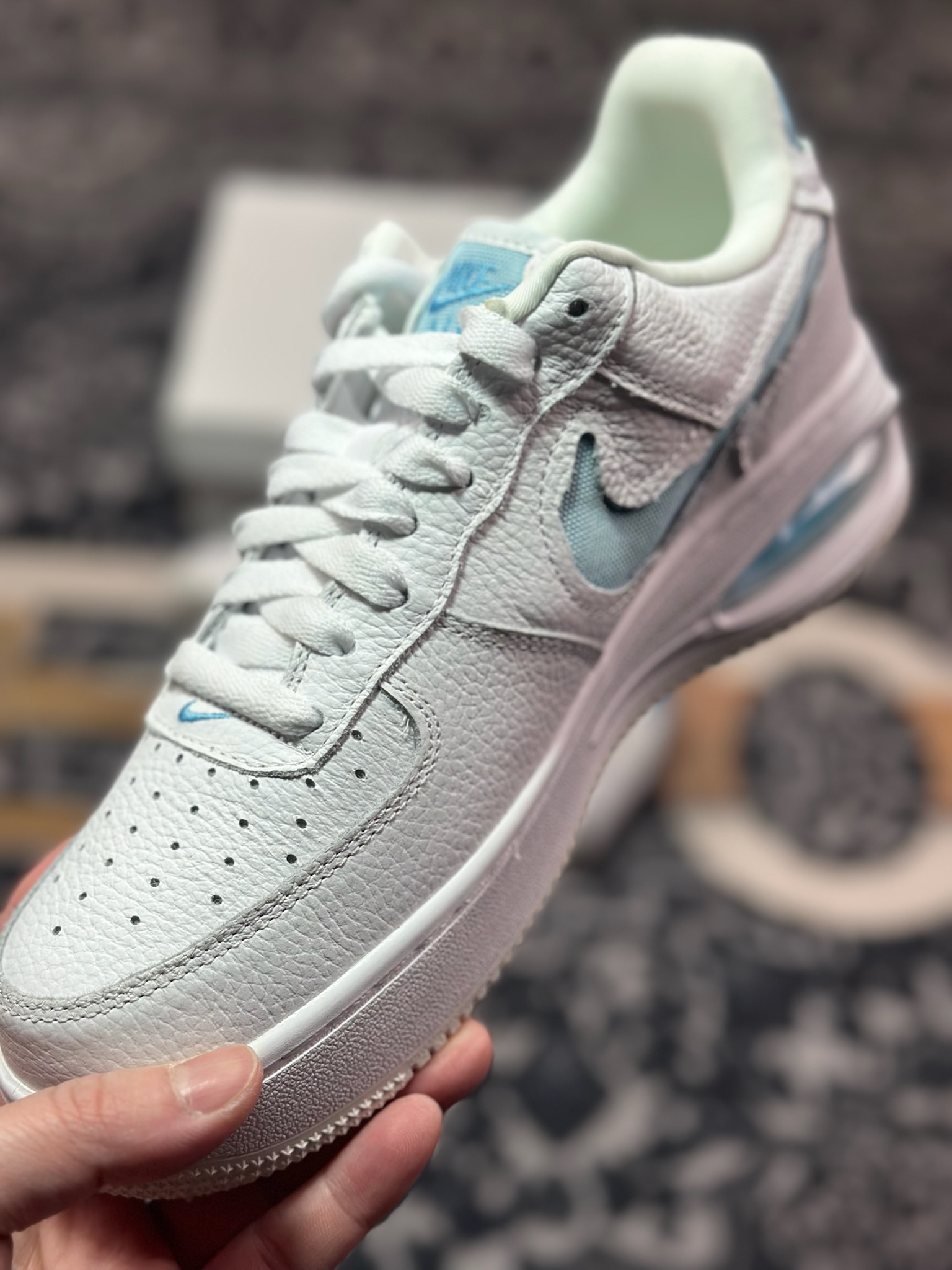 A6200  原装级别Nike Air Force 1 AF1 空军一号/低帮 白蓝 气垫款