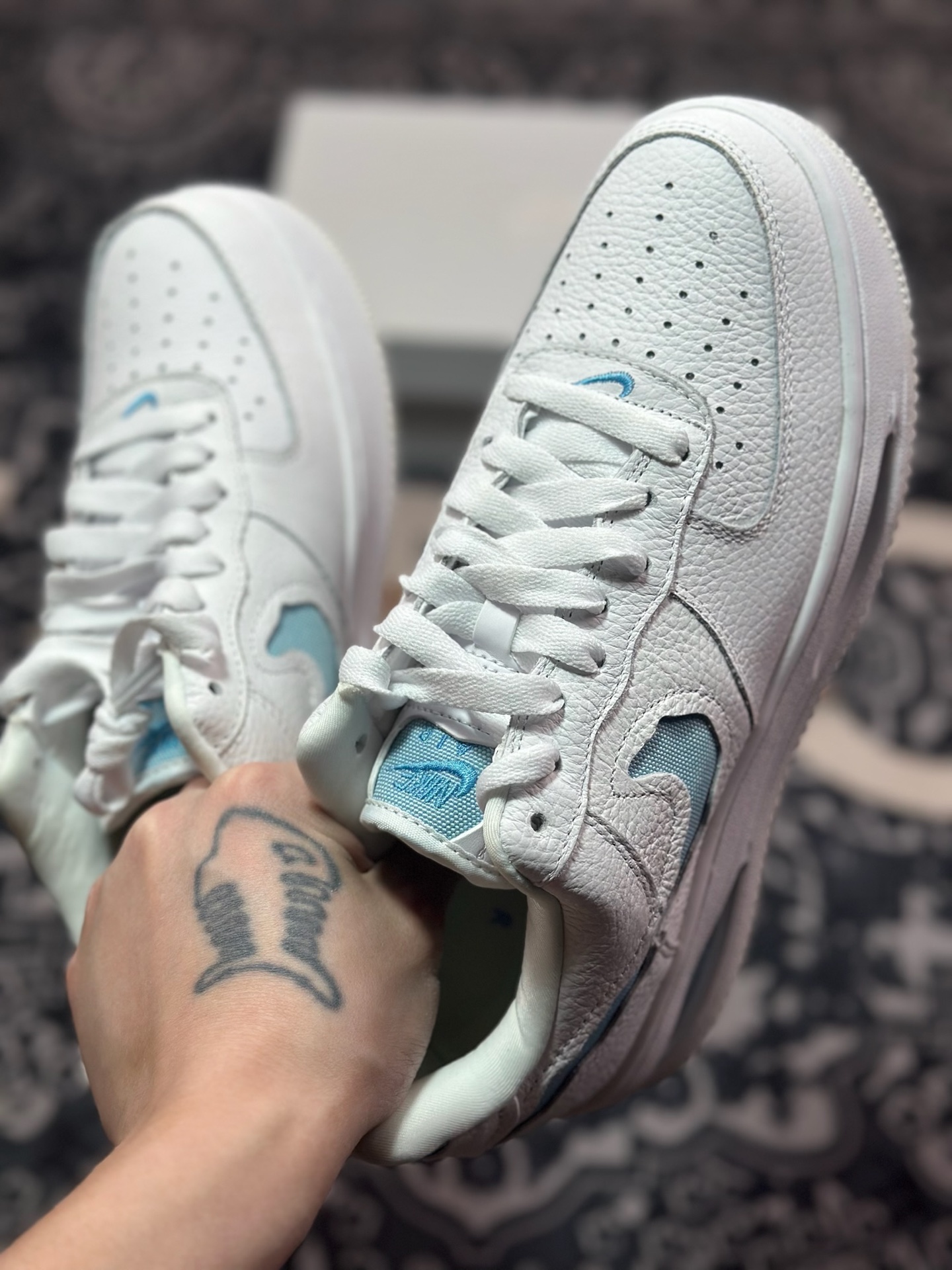 A6200  原装级别Nike Air Force 1 AF1 空军一号/低帮 白蓝 气垫款