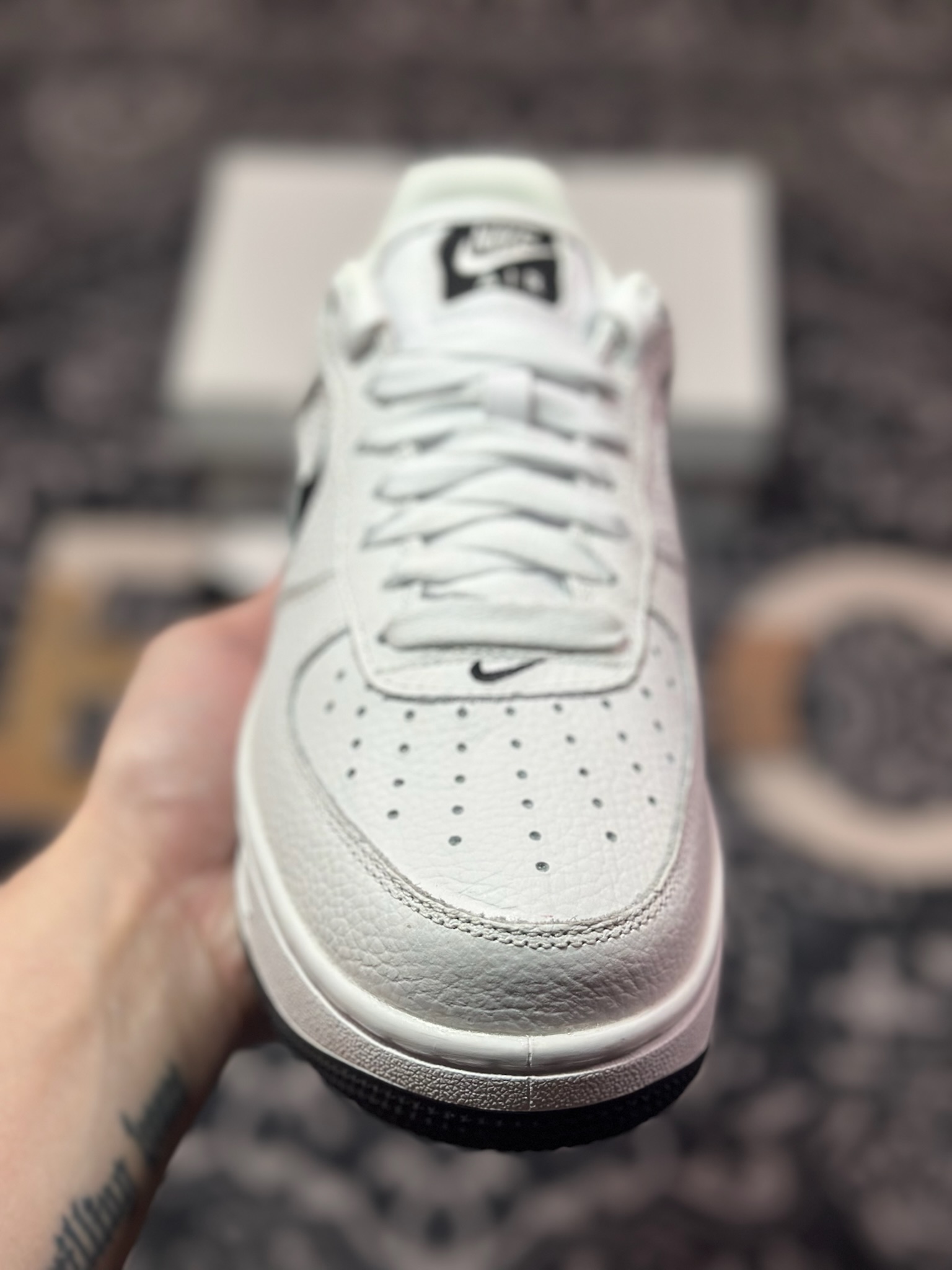 A6200  原装级别Nike Air Force 1 AF1 空军一号/低帮 黑白 气垫款