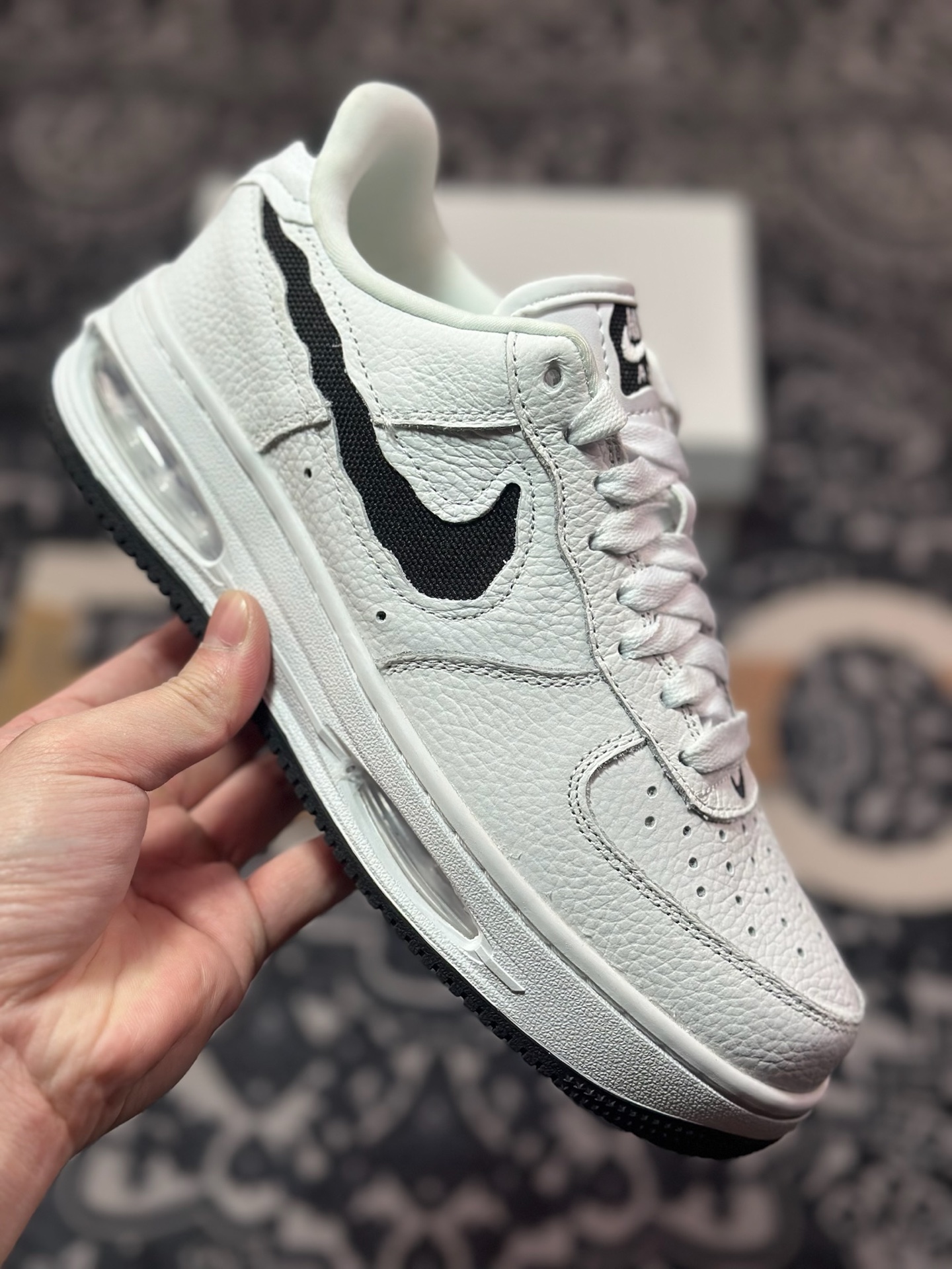 A6200  原装级别Nike Air Force 1 AF1 空军一号/低帮 黑白 气垫款