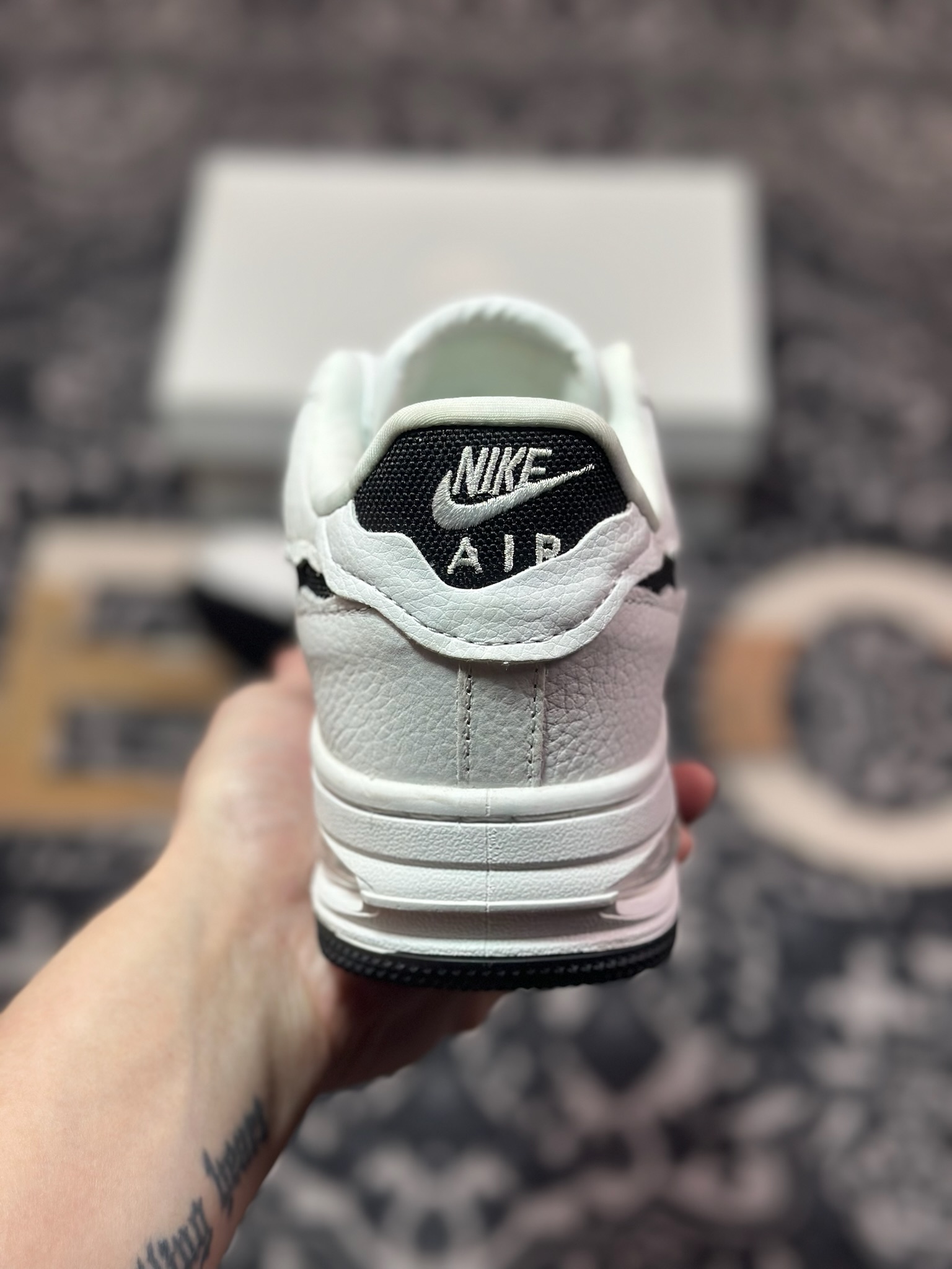A6200  原装级别Nike Air Force 1 AF1 空军一号/低帮 黑白 气垫款