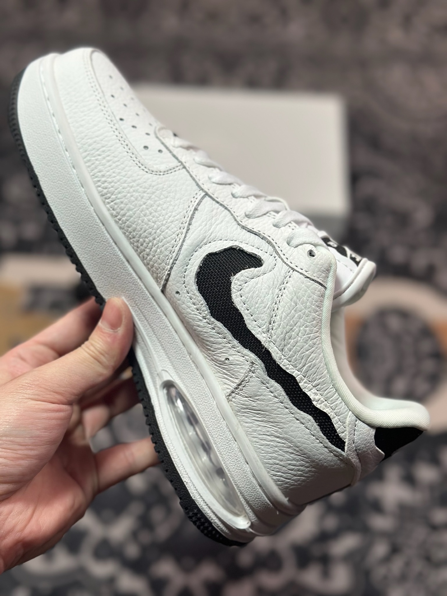 A6200  原装级别Nike Air Force 1 AF1 空军一号/低帮 黑白 气垫款