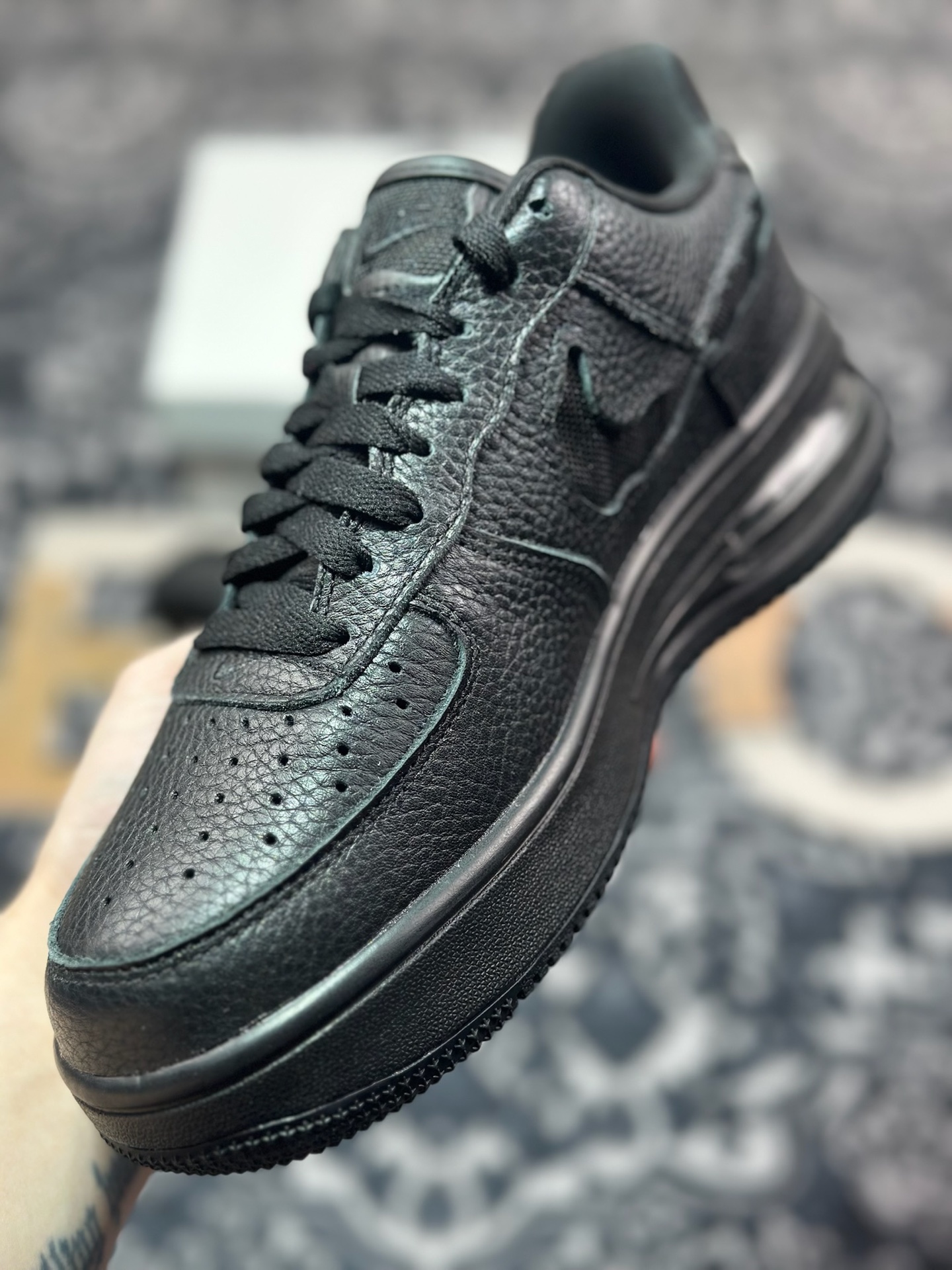 A6200  原装级别Nike Air Force 1 AF1 空军一号/低帮 全黑 气垫款
