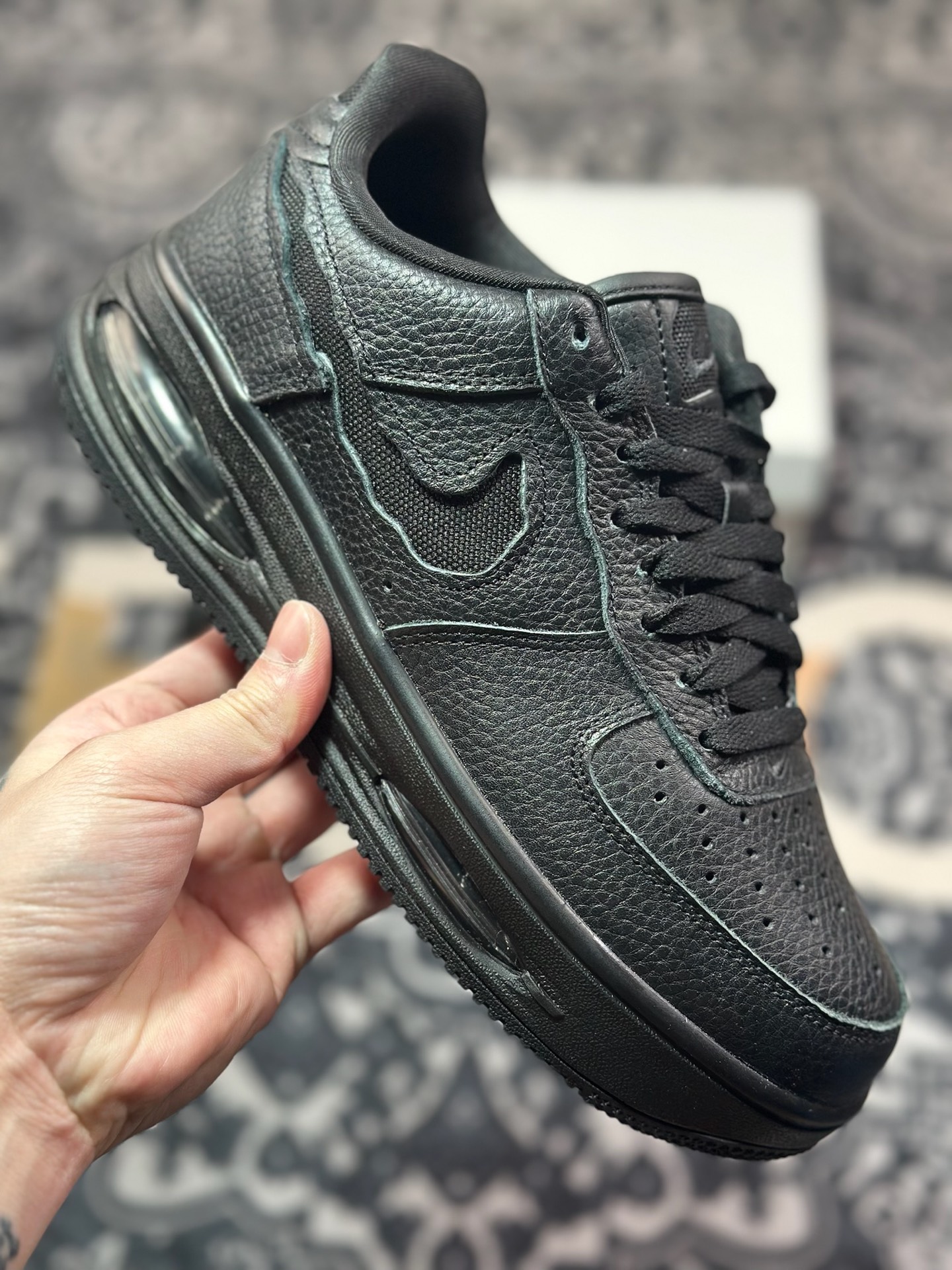 A6200  原装级别Nike Air Force 1 AF1 空军一号/低帮 全黑 气垫款