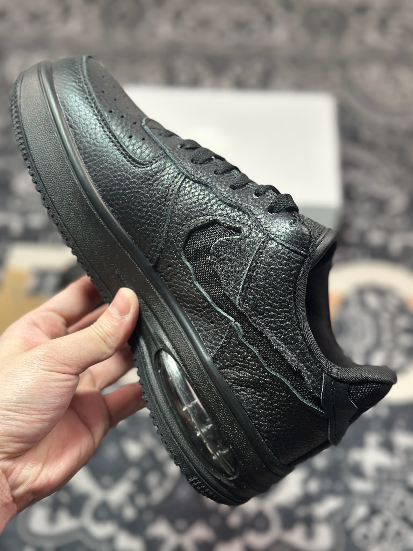 A6200  原装级别Nike Air Force 1 AF1 空军一号/低帮 全黑 气垫款