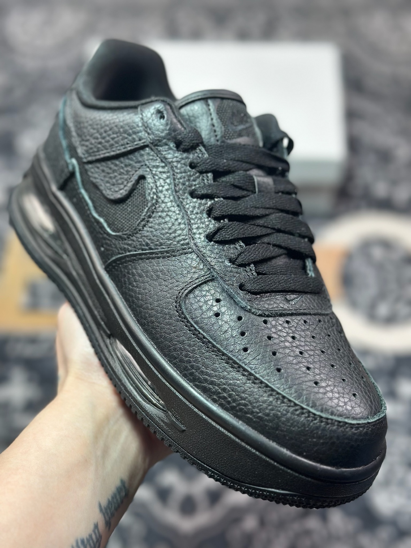 A6200  原装级别Nike Air Force 1 AF1 空军一号/低帮 全黑 气垫款