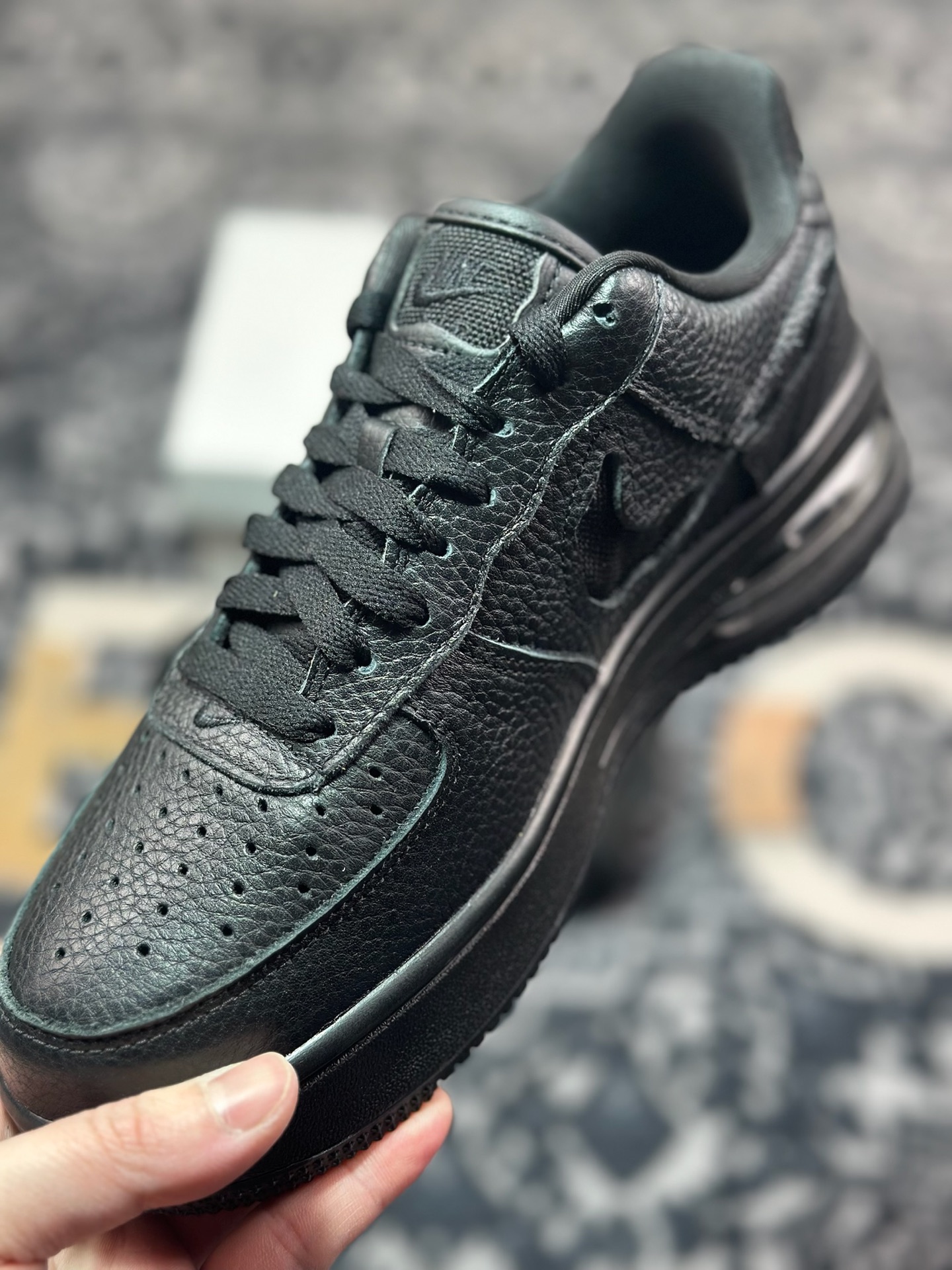 A6200  原装级别Nike Air Force 1 AF1 空军一号/低帮 全黑 气垫款
