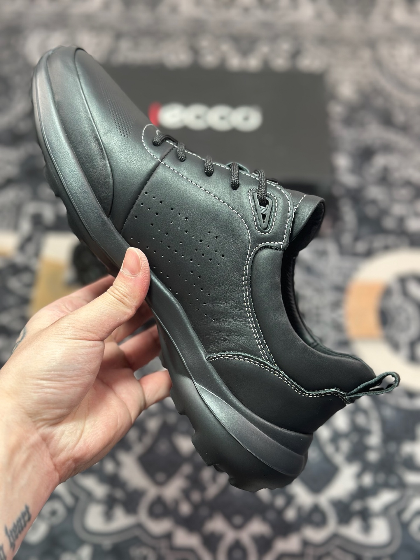 B7300  ECCO爱步新款户外鞋缓震耐磨越野跑鞋男健步BIOMC系列