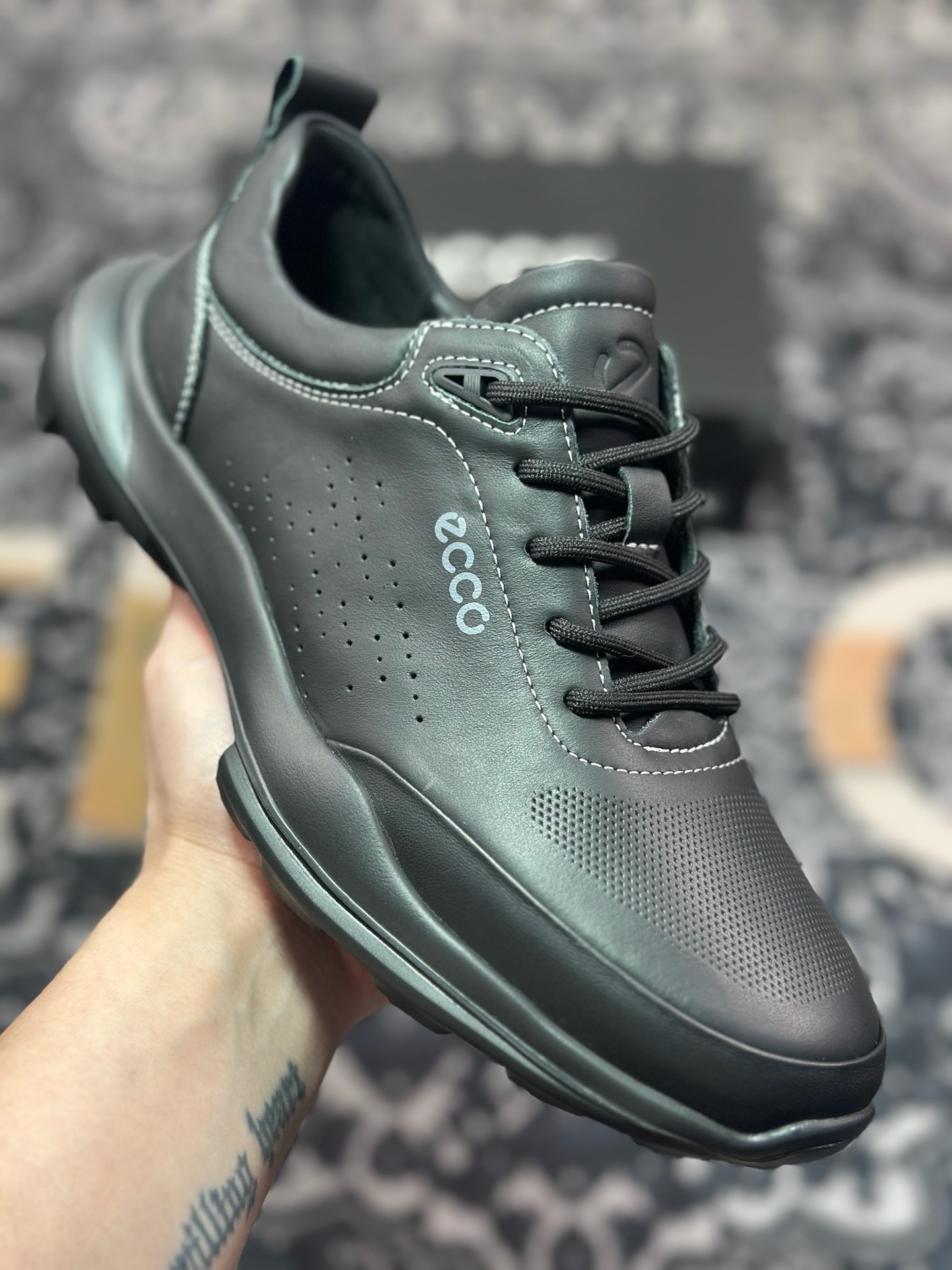 B7300  ECCO爱步新款户外鞋缓震耐磨越野跑鞋男健步BIOMC系列