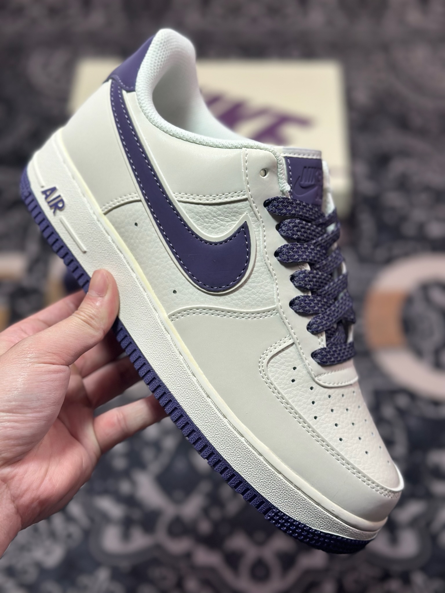 B0220  Nike Air Force 1 Low 07 白紫  GL6835-015