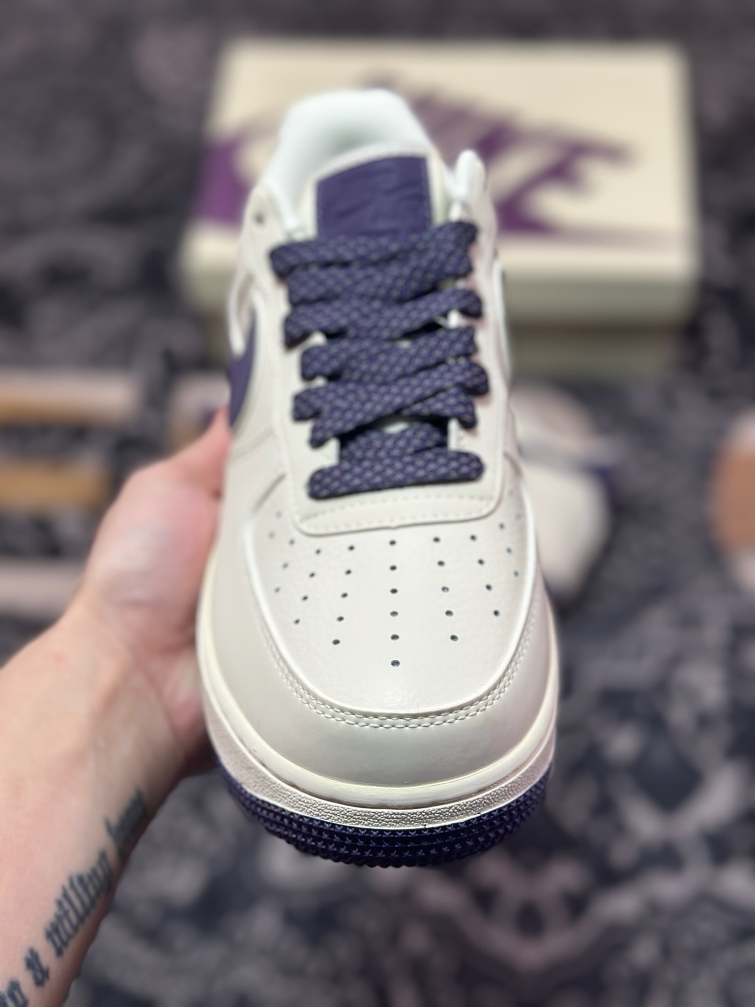 B0220  Nike Air Force 1 Low 07 白紫  GL6835-015