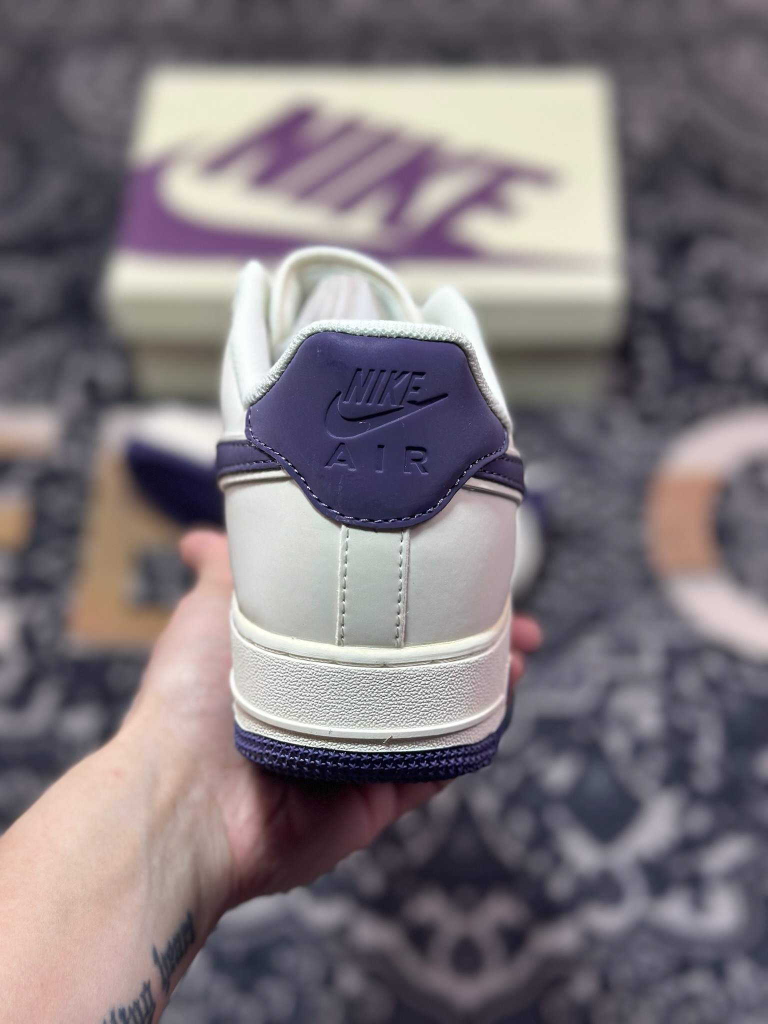 B0220  Nike Air Force 1 Low 07 白紫  GL6835-015
