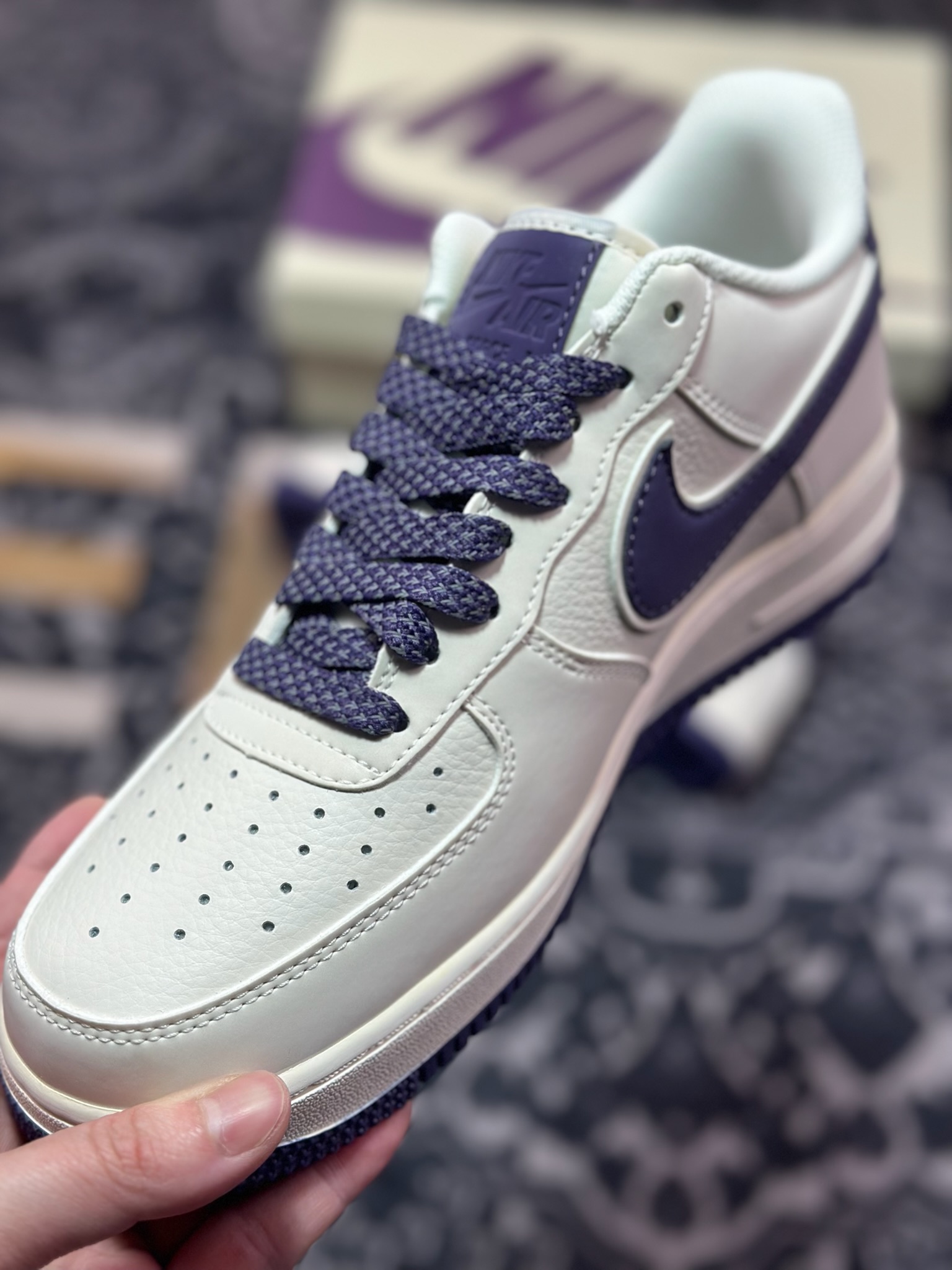 B0220  Nike Air Force 1 Low 07 白紫  GL6835-015