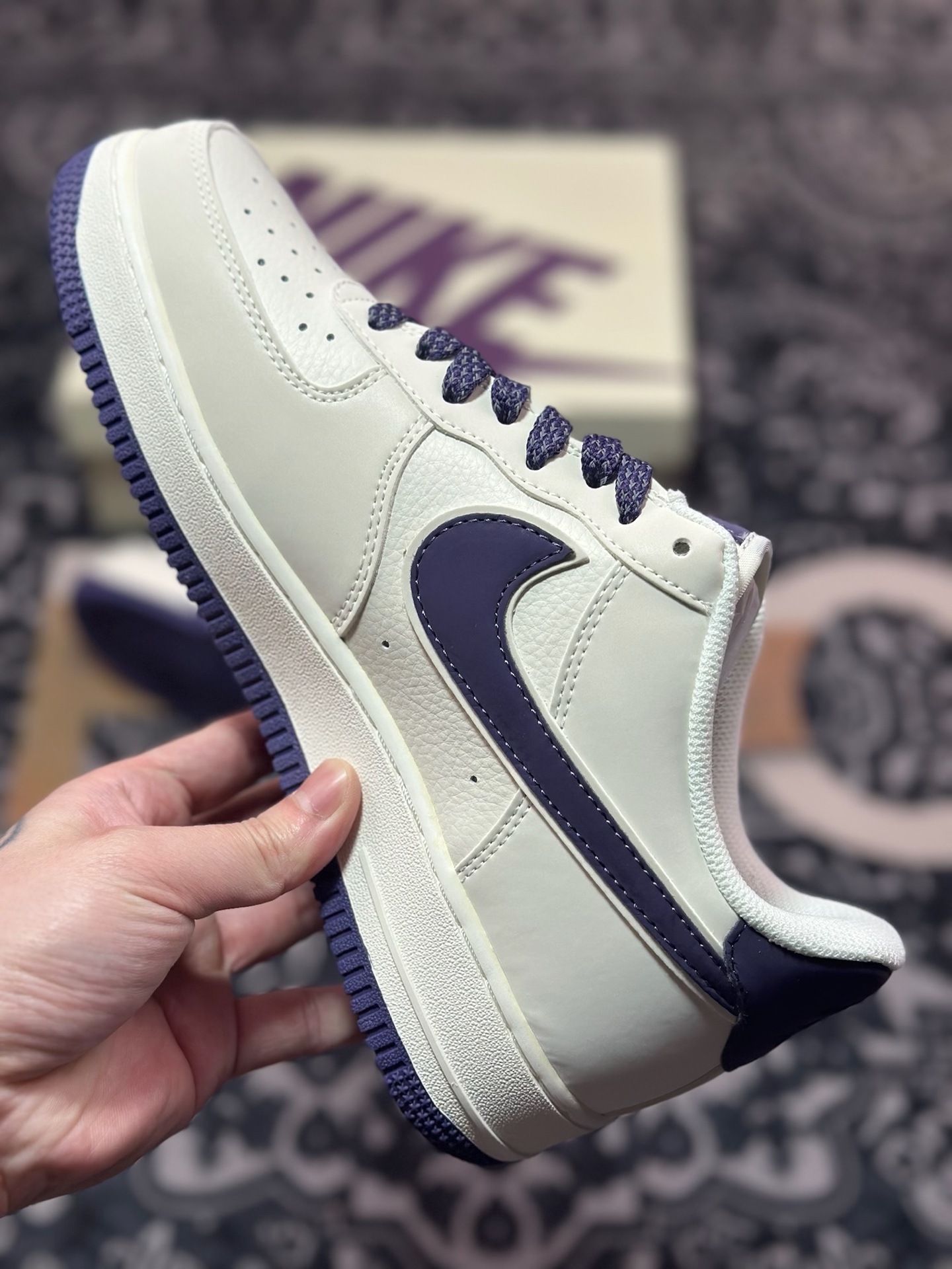 B0220  Nike Air Force 1 Low 07 白紫  GL6835-015