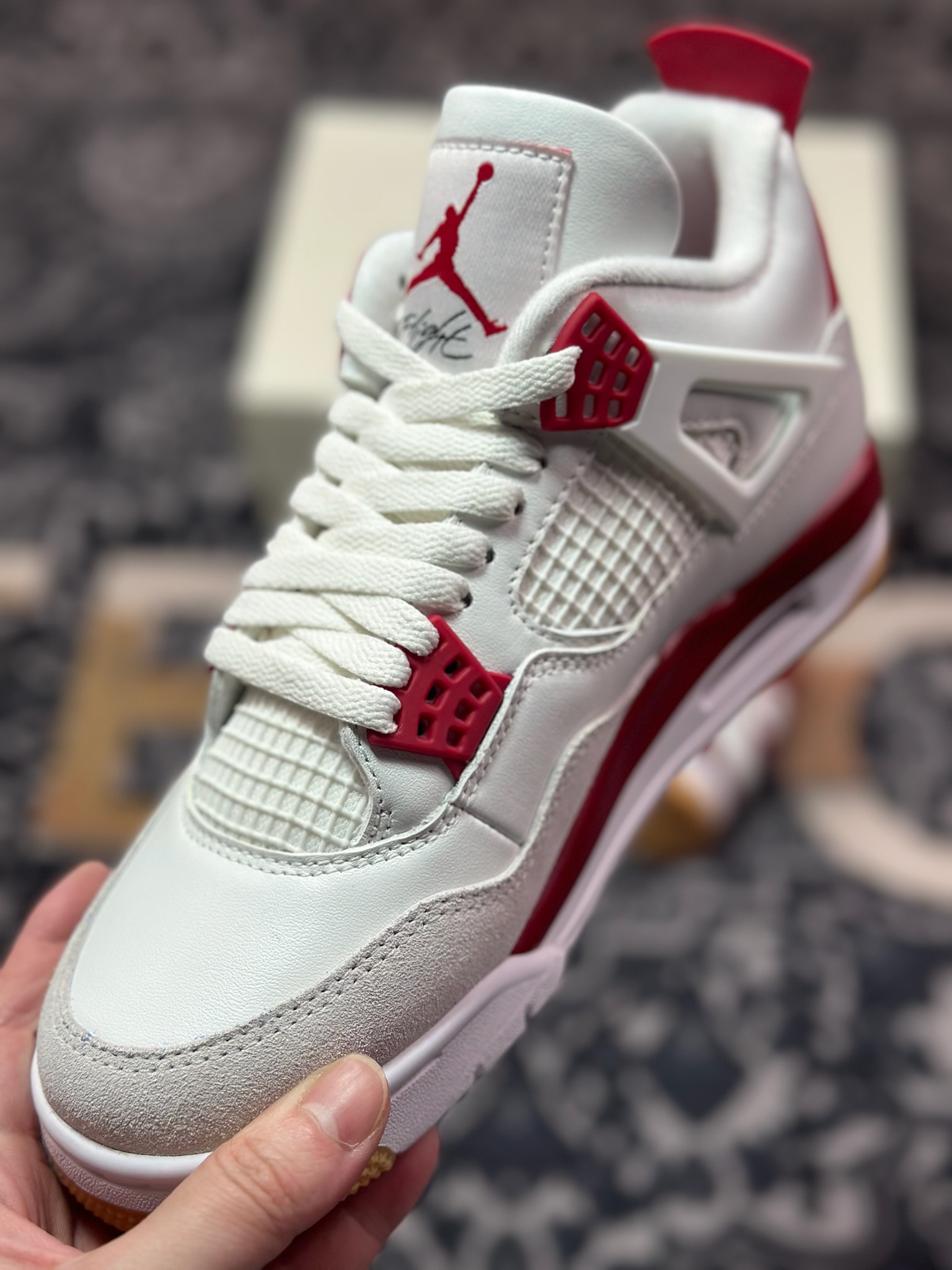 D5500   优选 原装级别# NK SB x Air Jordan 4 OG AJ4乔4 联名款男子文化篮球鞋 DR5415-106