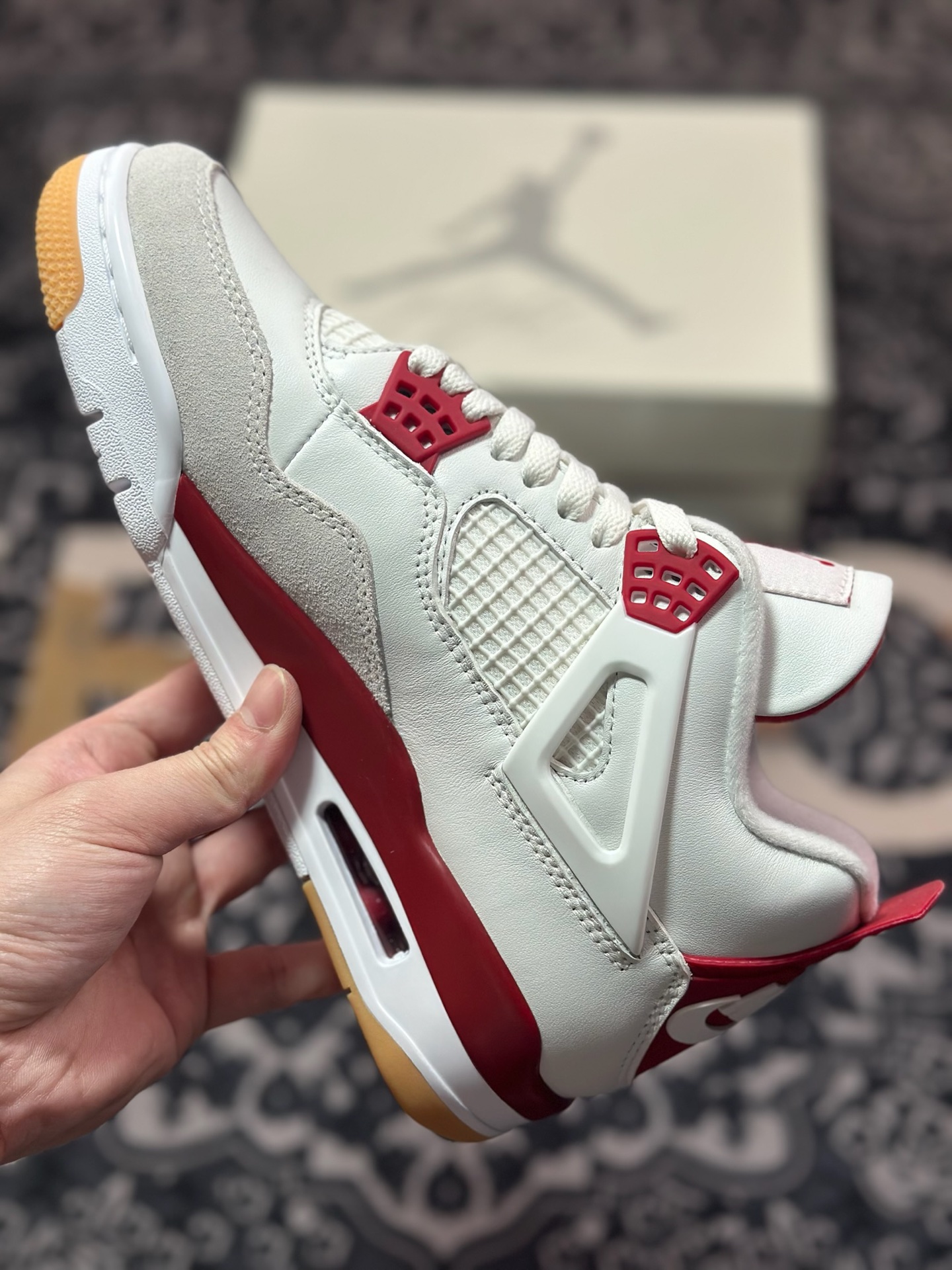 D5500   优选 原装级别# NK SB x Air Jordan 4 OG AJ4乔4 联名款男子文化篮球鞋 DR5415-106