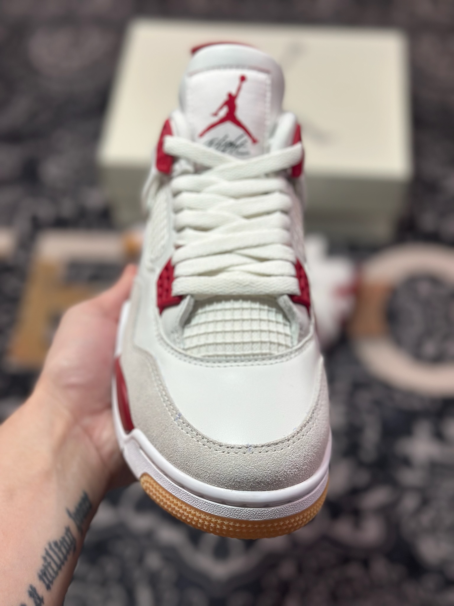 D5500   优选 原装级别# NK SB x Air Jordan 4 OG AJ4乔4 联名款男子文化篮球鞋 DR5415-106