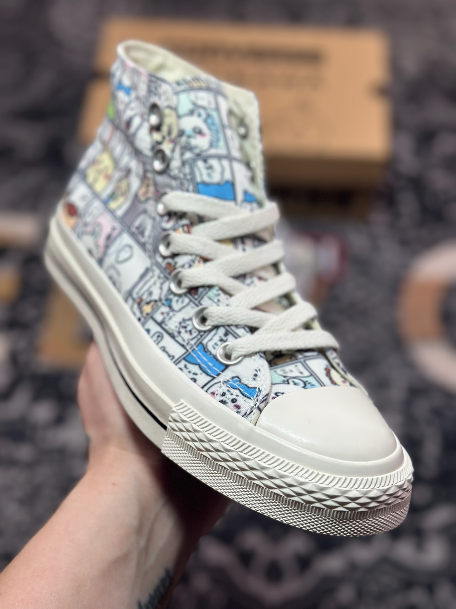 A2140   Chiikawa x Converse All Star CM  新款日系漫画联名 休闲时尚帆布鞋  31314150