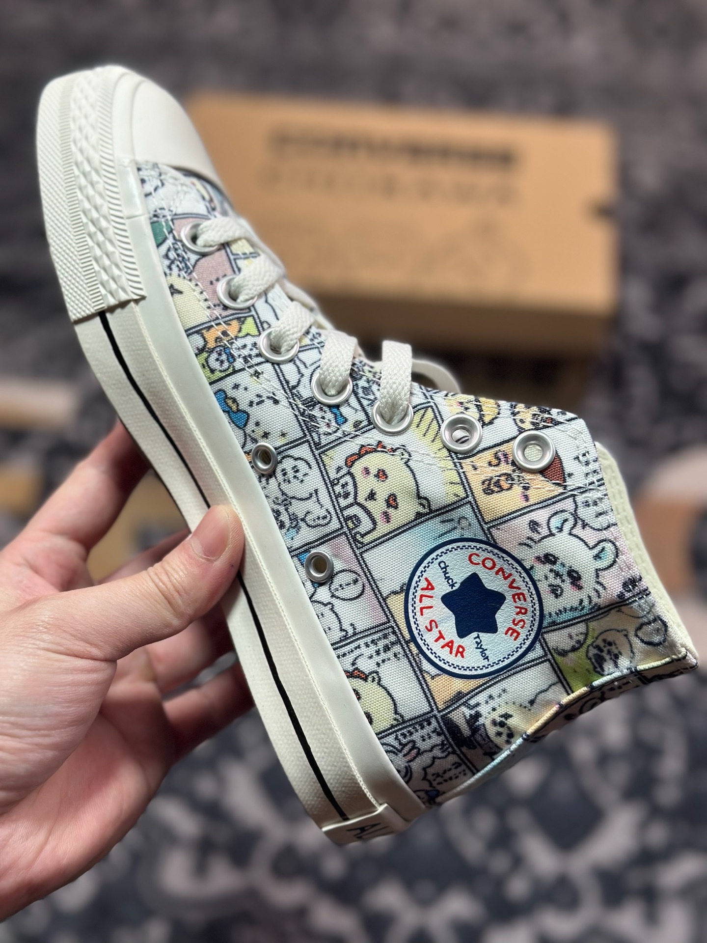 A2140   Chiikawa x Converse All Star CM  新款日系漫画联名 休闲时尚帆布鞋  31314150