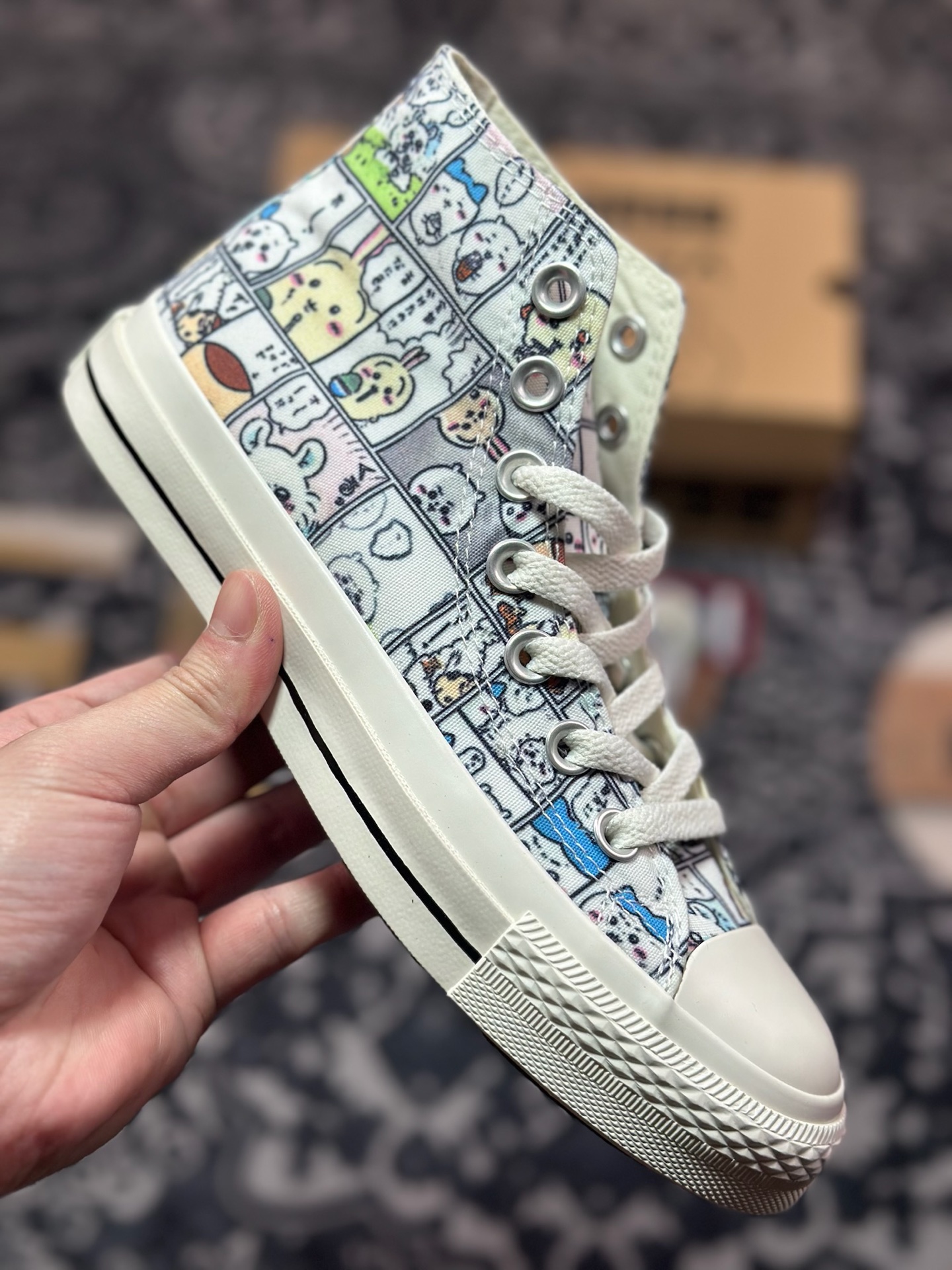 A2140   Chiikawa x Converse All Star CM  新款日系漫画联名 休闲时尚帆布鞋  31314150
