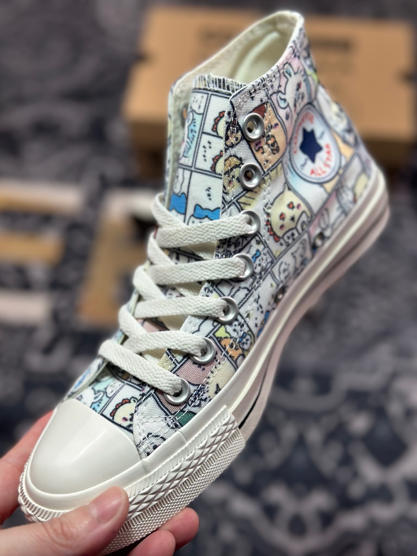 A2140   Chiikawa x Converse All Star CM  新款日系漫画联名 休闲时尚帆布鞋  31314150