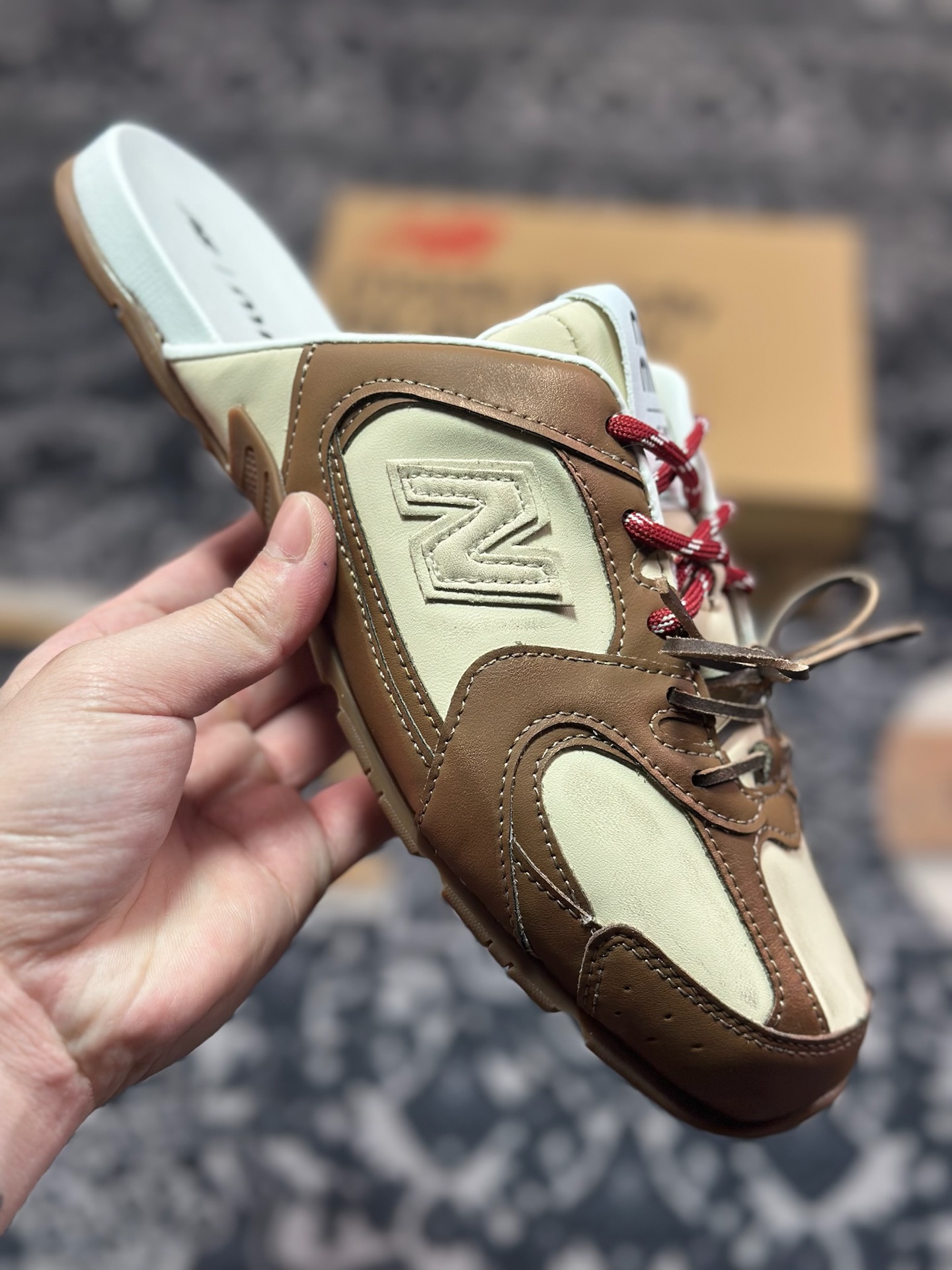 B0220  缪缪Miu Miu x NB新百伦New Balance 530 SL Faded Suede Mules系列穆勒风低帮半拖运动鞋鞋