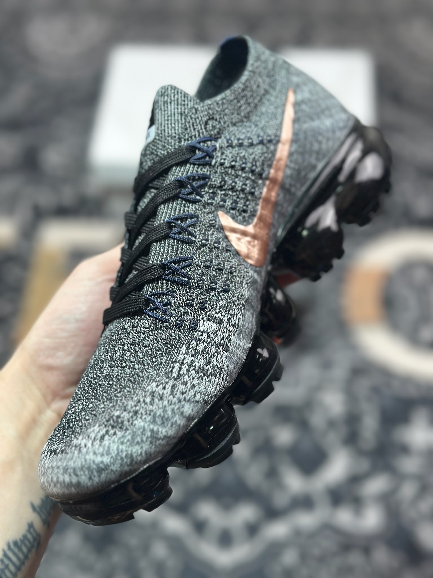 A9220  Nike AIR VAPORMAX Platinum 编织 气垫运动防滑轻便 849558-010