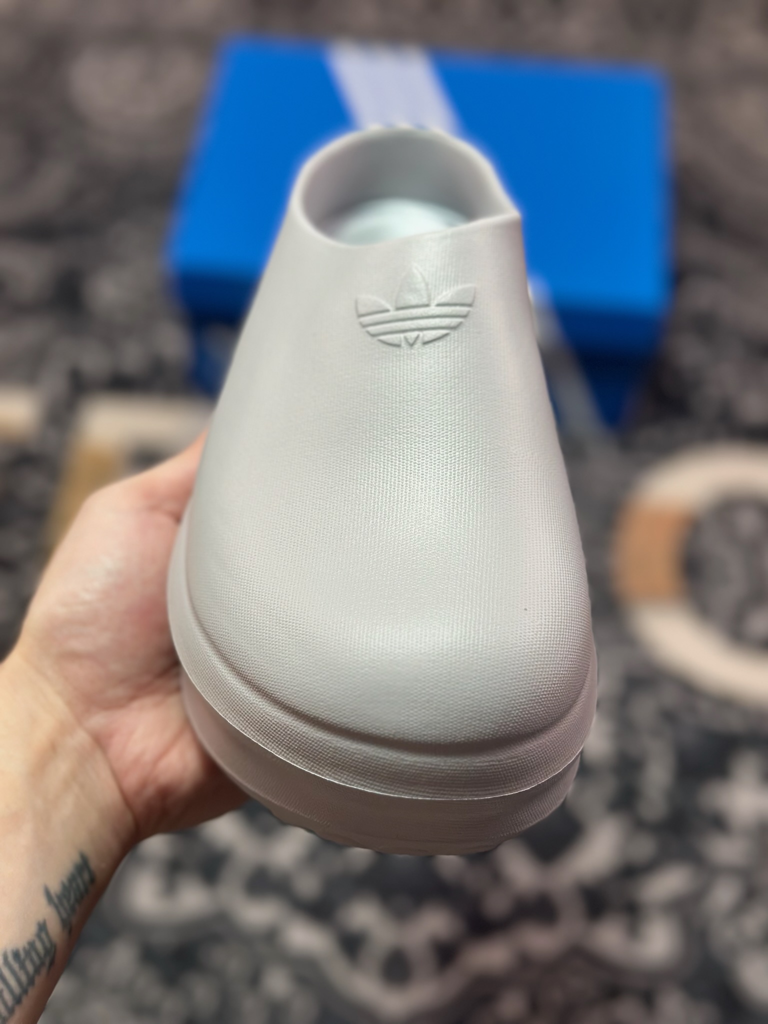 09120   AD Originals AdiFOM Stan Smith Mule 银色 防滑耐磨轻便运动凉鞋穆勒厨师鞋  IH8060
