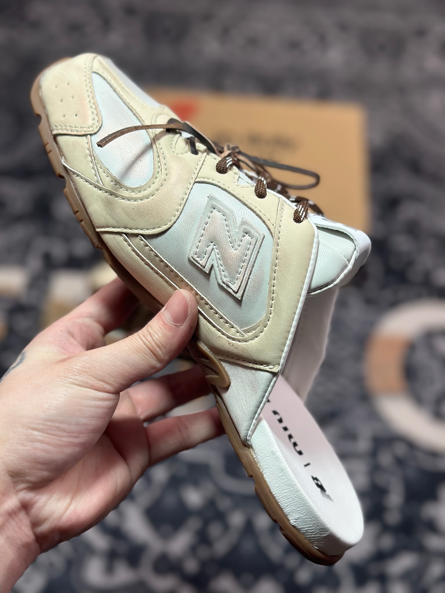 B0220  缪缪Miu Miu x NB新百伦New Balance 530 SL Faded Suede Mules系列穆勒风低帮经典复古休闲半拖运动鞋鞋