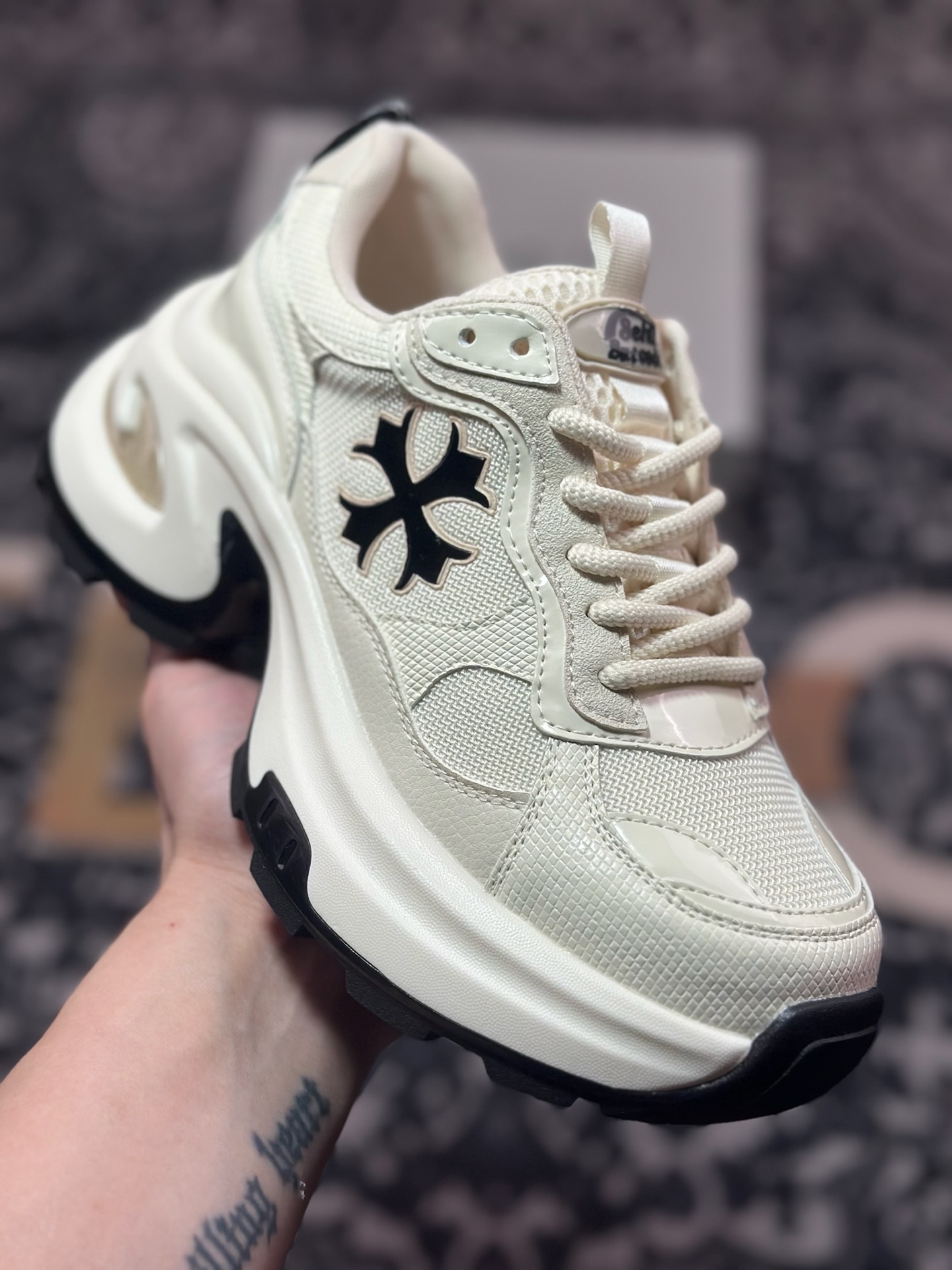 A9220  新货GG-CC Chunky Low 克罗心十字架 2025 GGCC 低帮复古厚底增高老爹鞋
