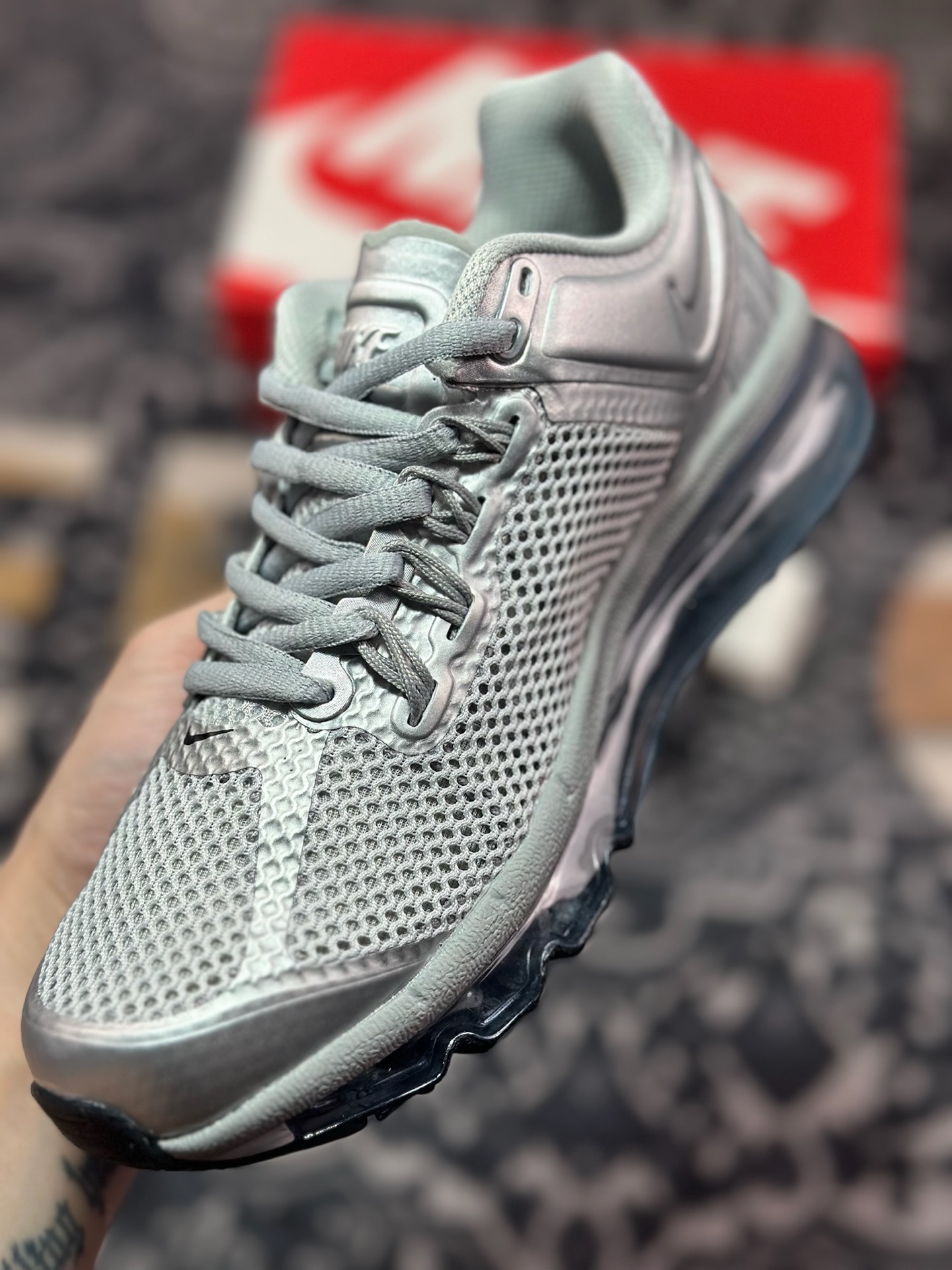 A9220  NK Air Max 2013 全掌气垫跑步鞋 HQ3025-001