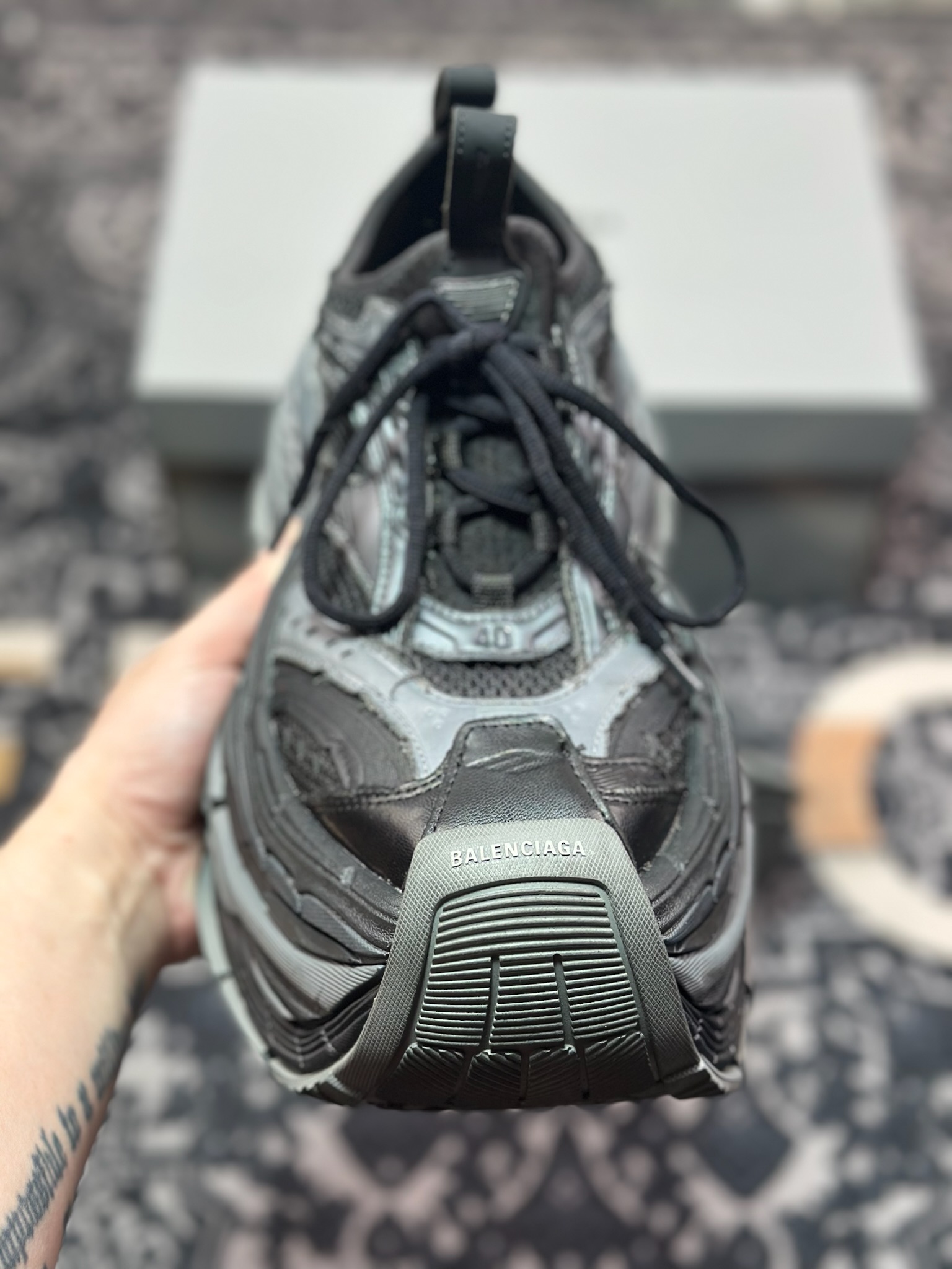 C7420    优选 原装级别#Balenciaga 巴黎世家 Platform 厚底复古老爹鞋 16XL 外贸