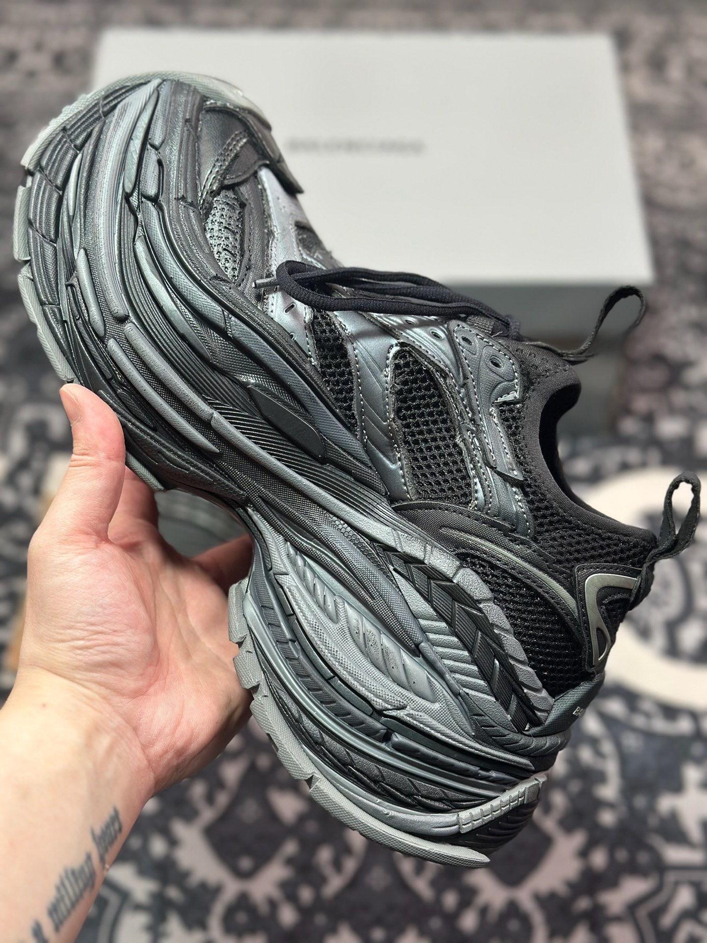 C7420    优选 原装级别#Balenciaga 巴黎世家 Platform 厚底复古老爹鞋 16XL 外贸