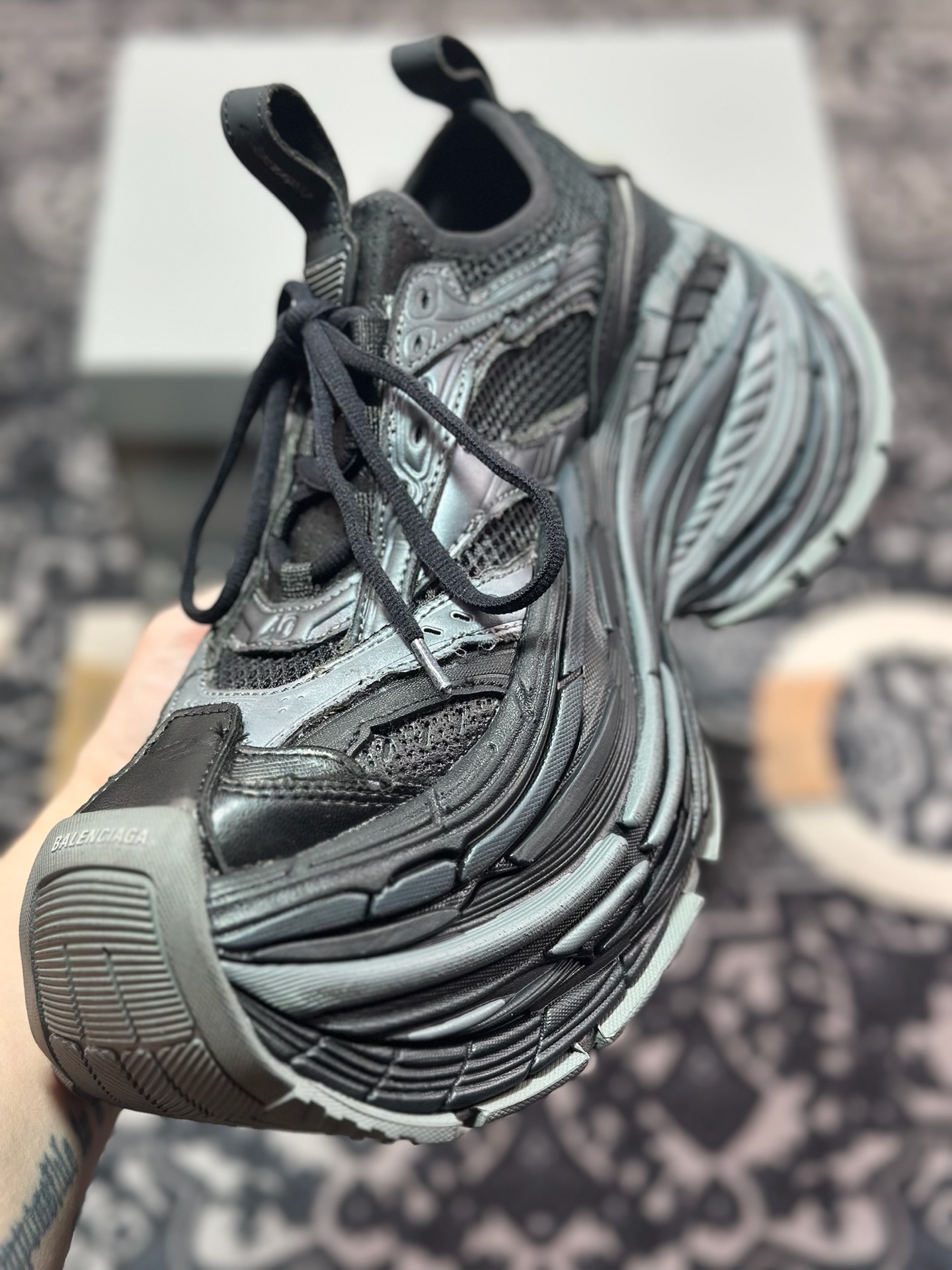 C7420    优选 原装级别#Balenciaga 巴黎世家 Platform 厚底复古老爹鞋 16XL 外贸
