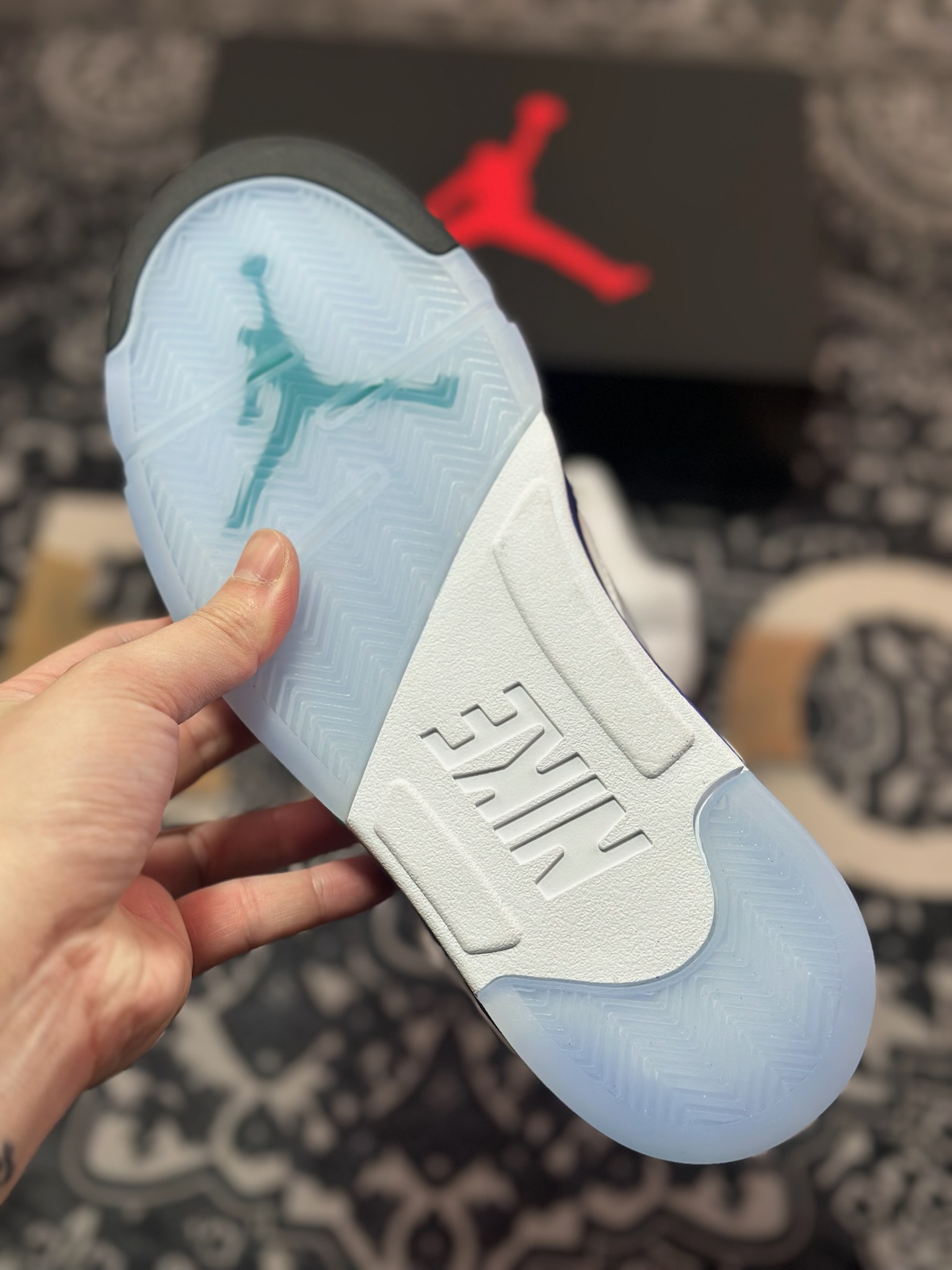 D2480 优选 原装级别# Jordan Air Jordan 5 “Grape” 白紫色 HQ7978-100