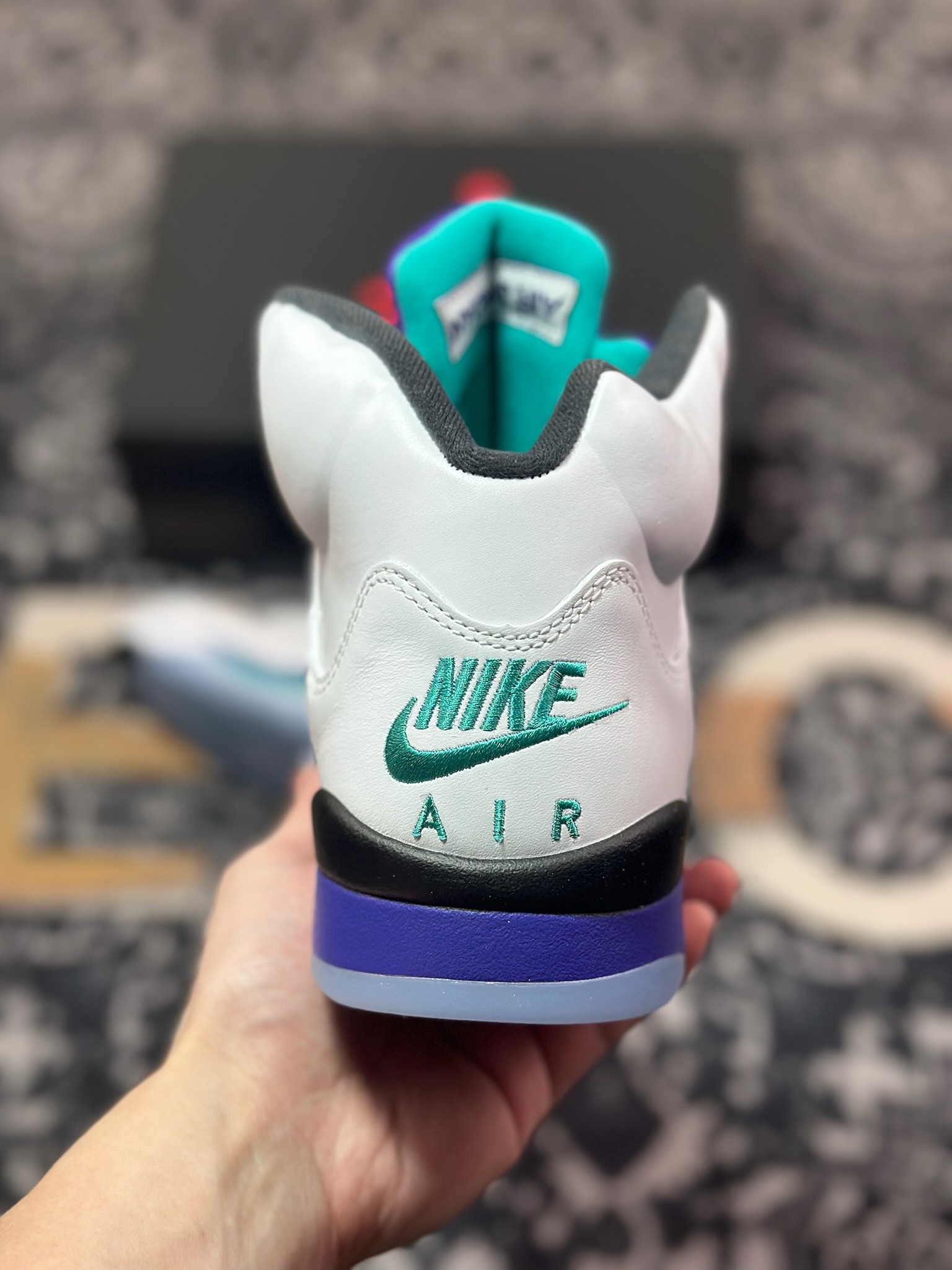 D2480 优选 原装级别# Jordan Air Jordan 5 “Grape” 白紫色 HQ7978-100
